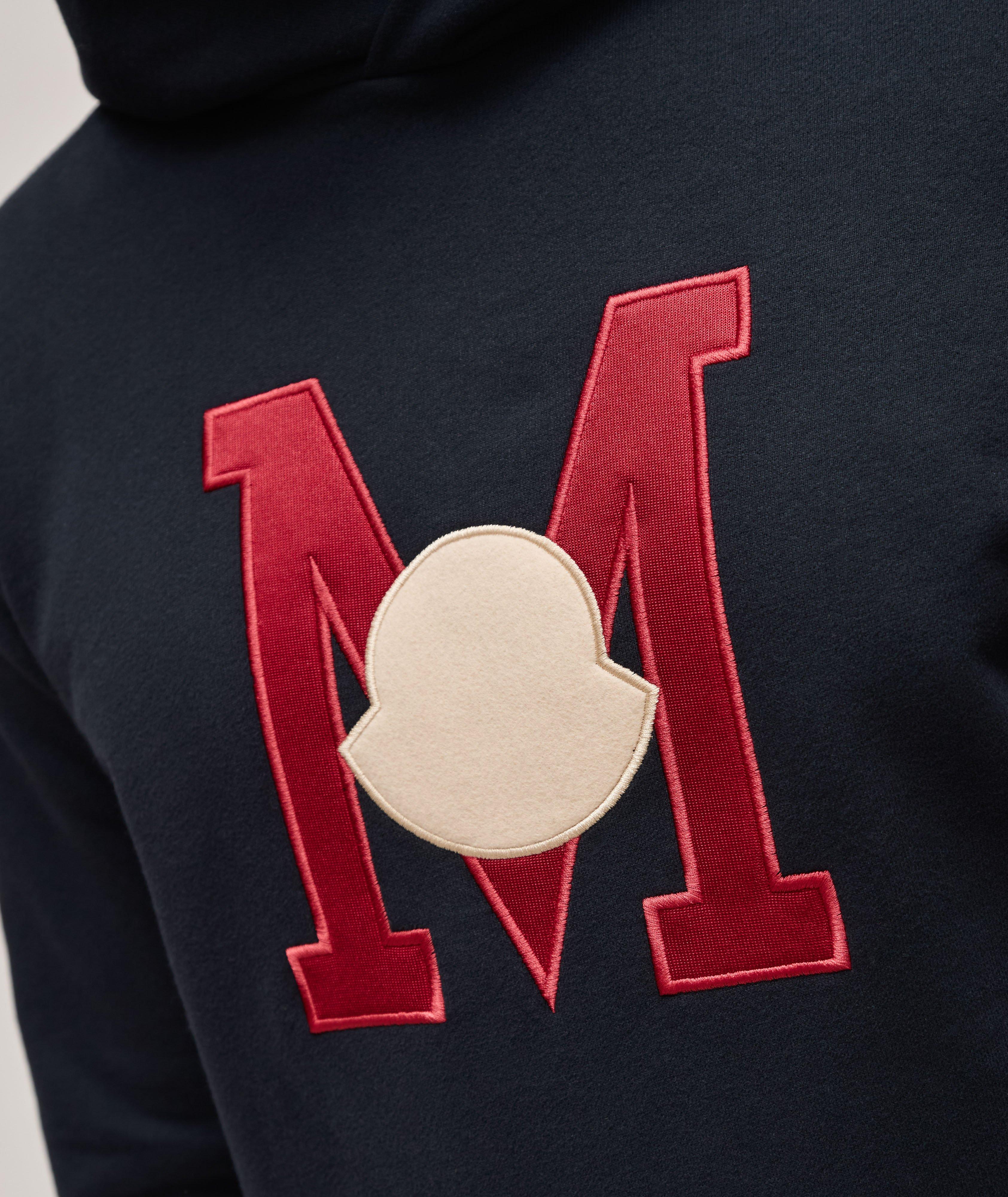 Embroidered Monogram Cotton Hooded Sweater image 3