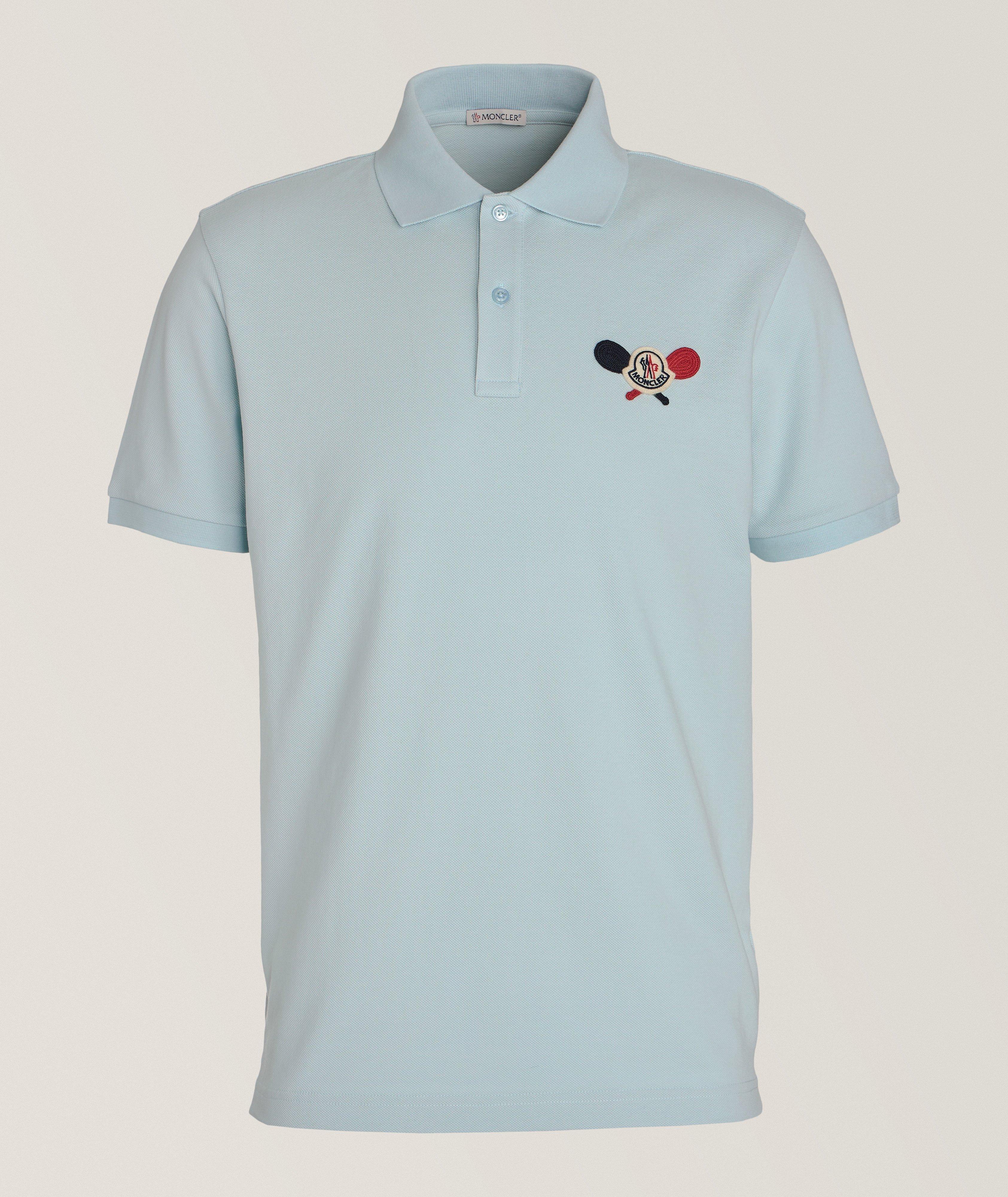 Embroidered Crossed Racket Logo Cotton Polo image 0