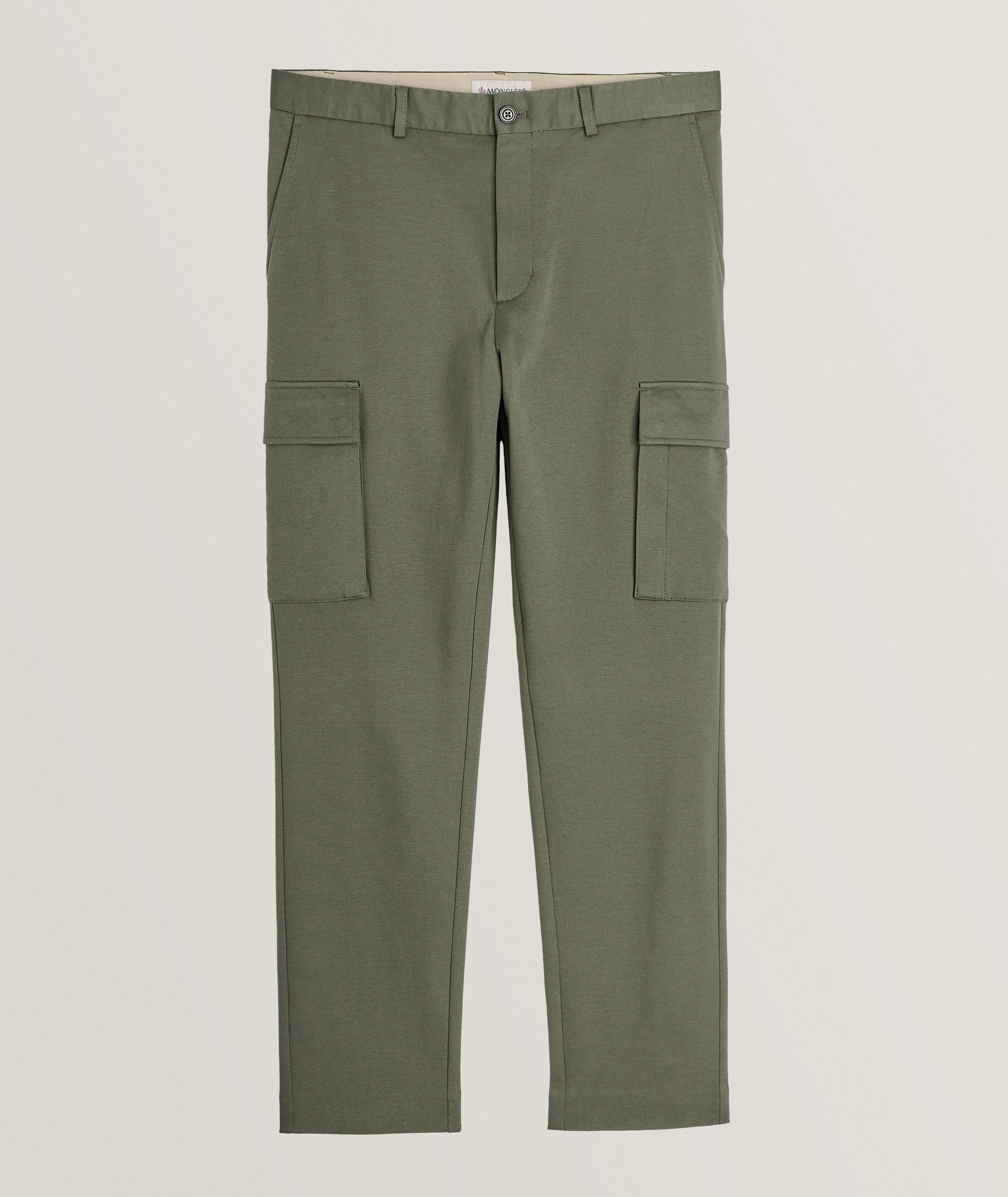 Moncler Sportivo Jersey Cotton-Polyamide Cargo Pants, Pants