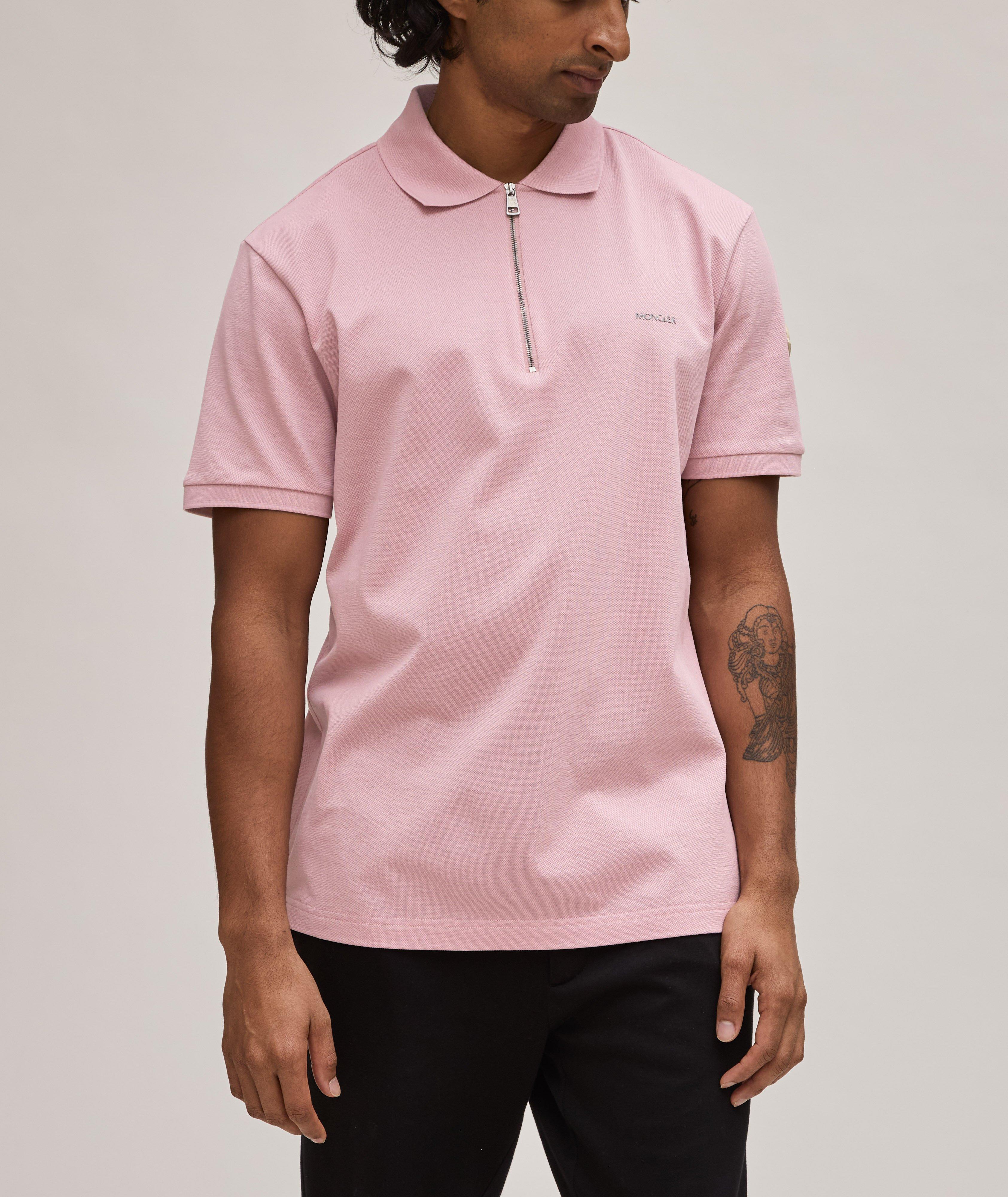 Jersey Cotton Quarter-Zip Polo  image 1