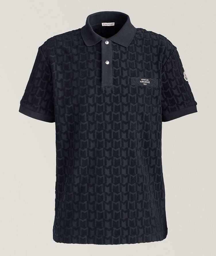 Archive Collection Textured All-Over Monogram Polo  image 0