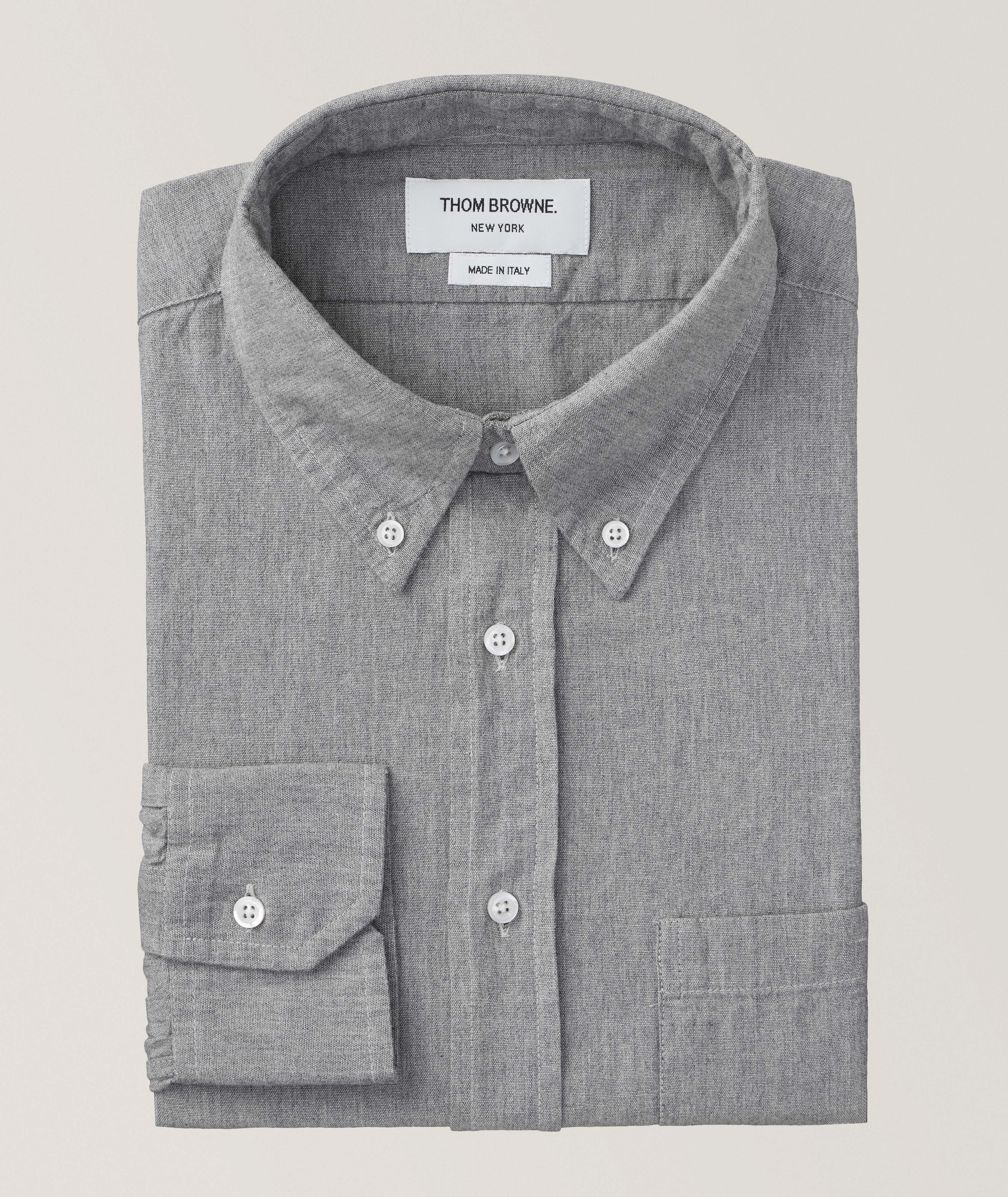 Chemise en toile chambray à quatre bandes image 0