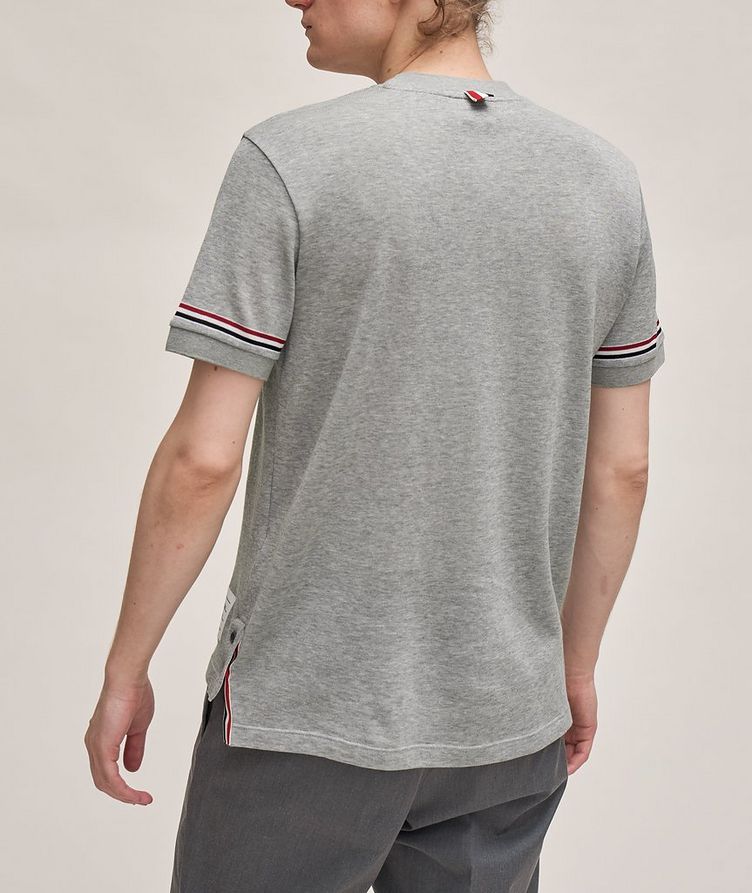 Striped Trim Cotton T-Shirt image 2