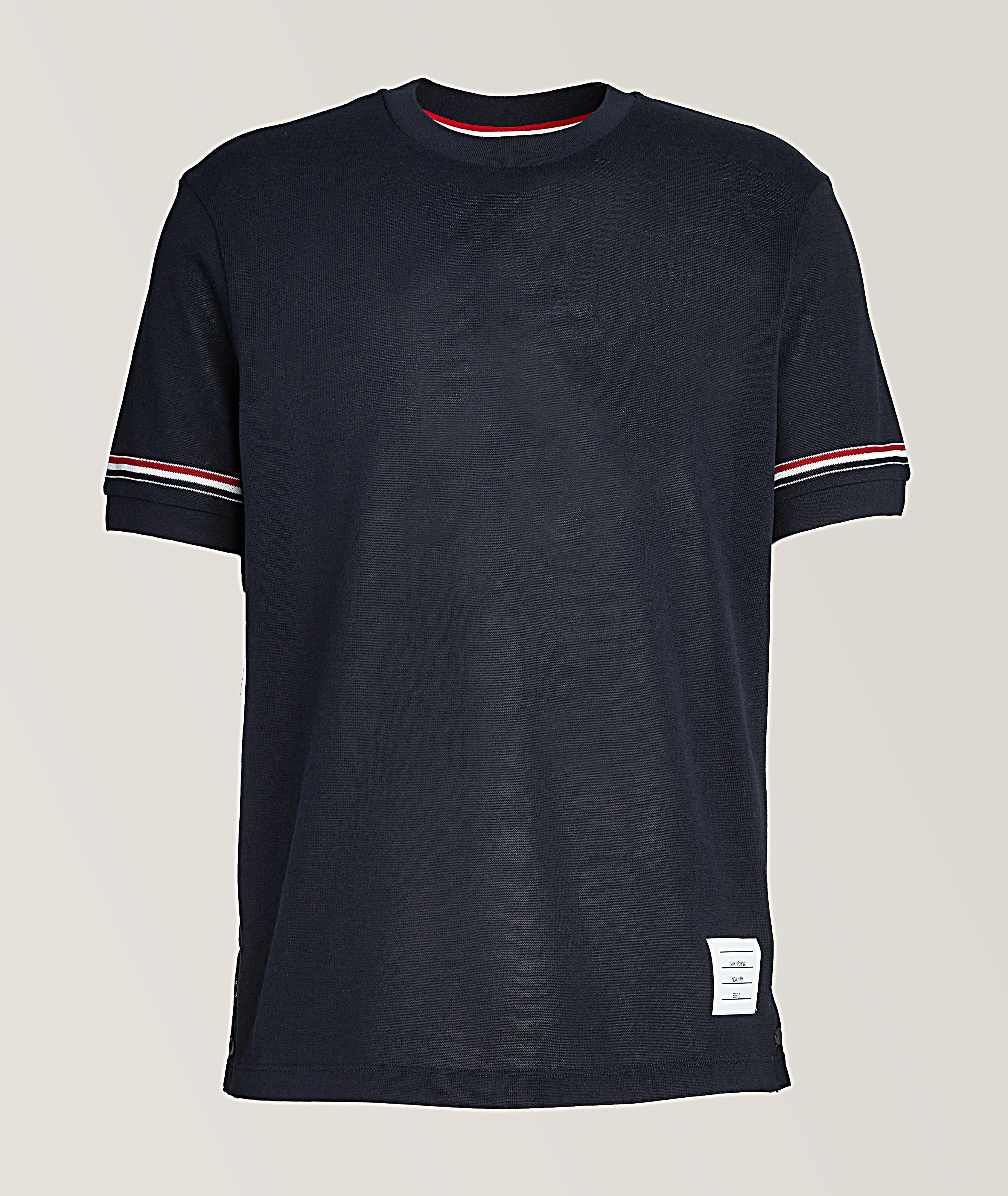 Signature Striped Stretch-Cotton T-Shirt  image 0