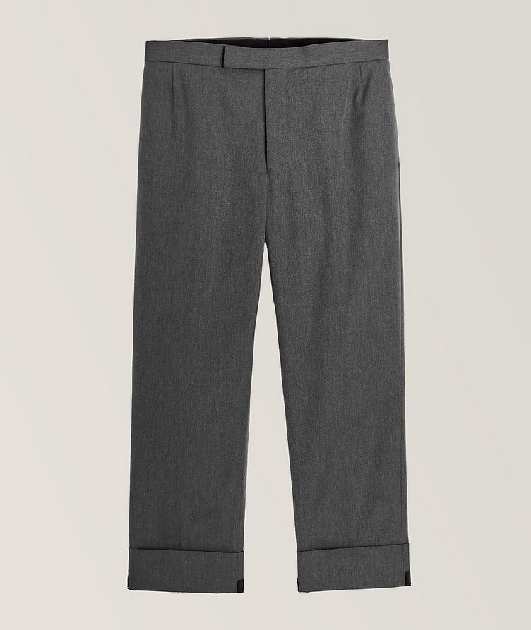 Cotton-Blend Pants with Adjustable Backstrap  image 0