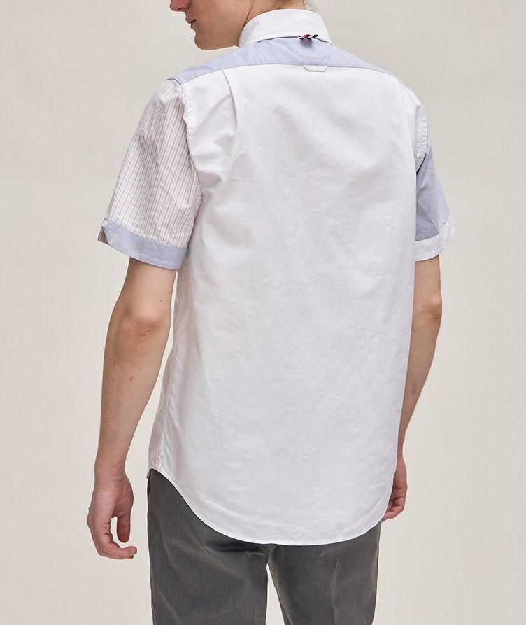 Contrast Panel Cotton Oxford Shirt image 2