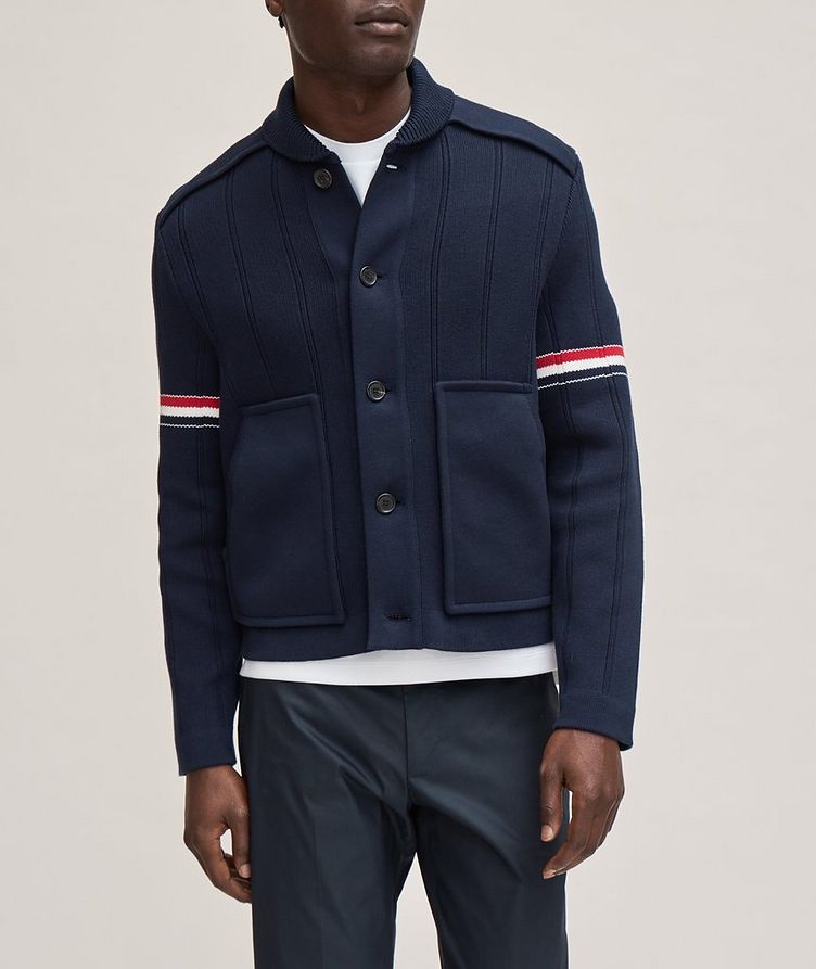 Double Fleece Cotton-Cashmere Blend Jacket image 1
