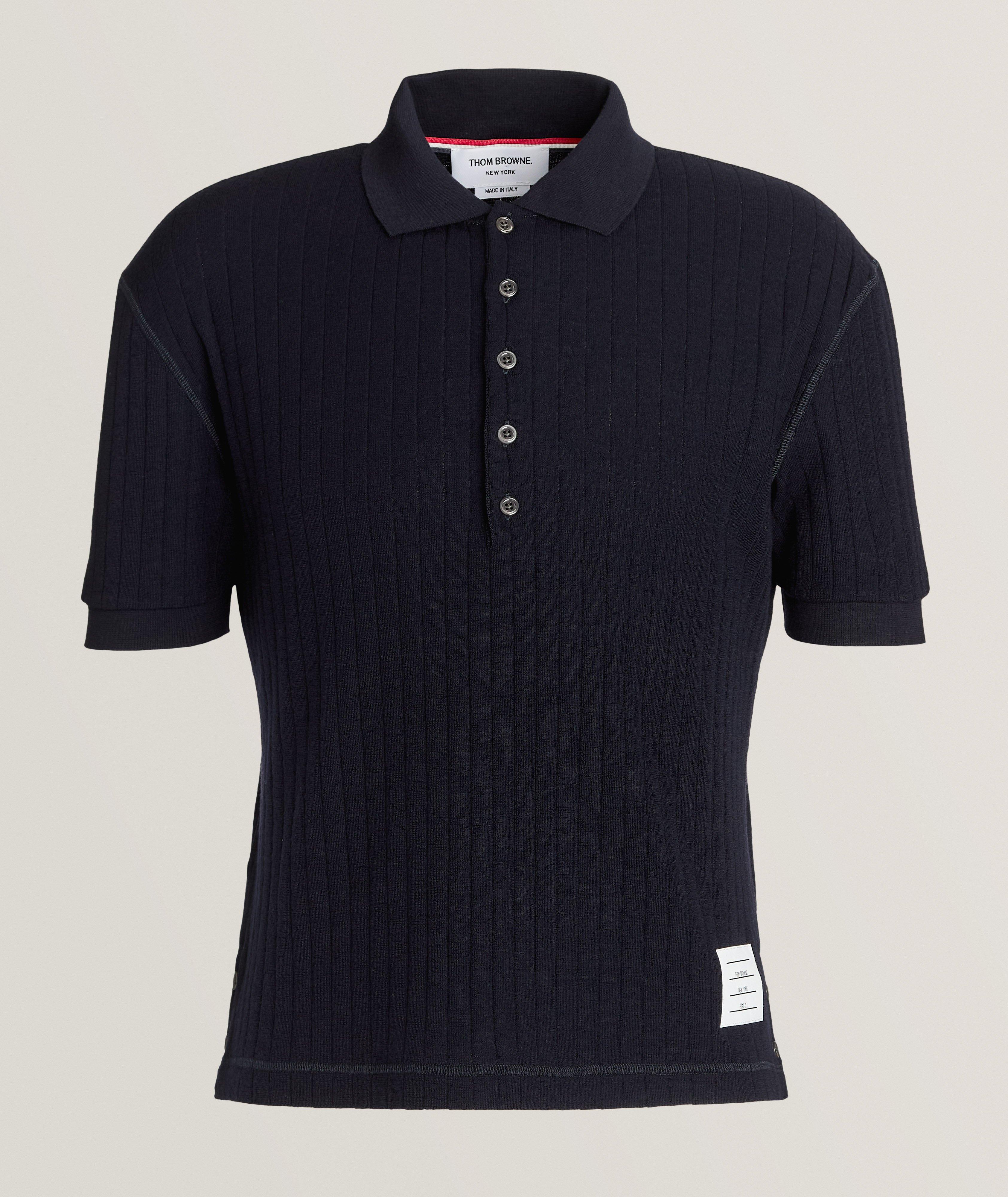 Ribbed Wool Polo image 0