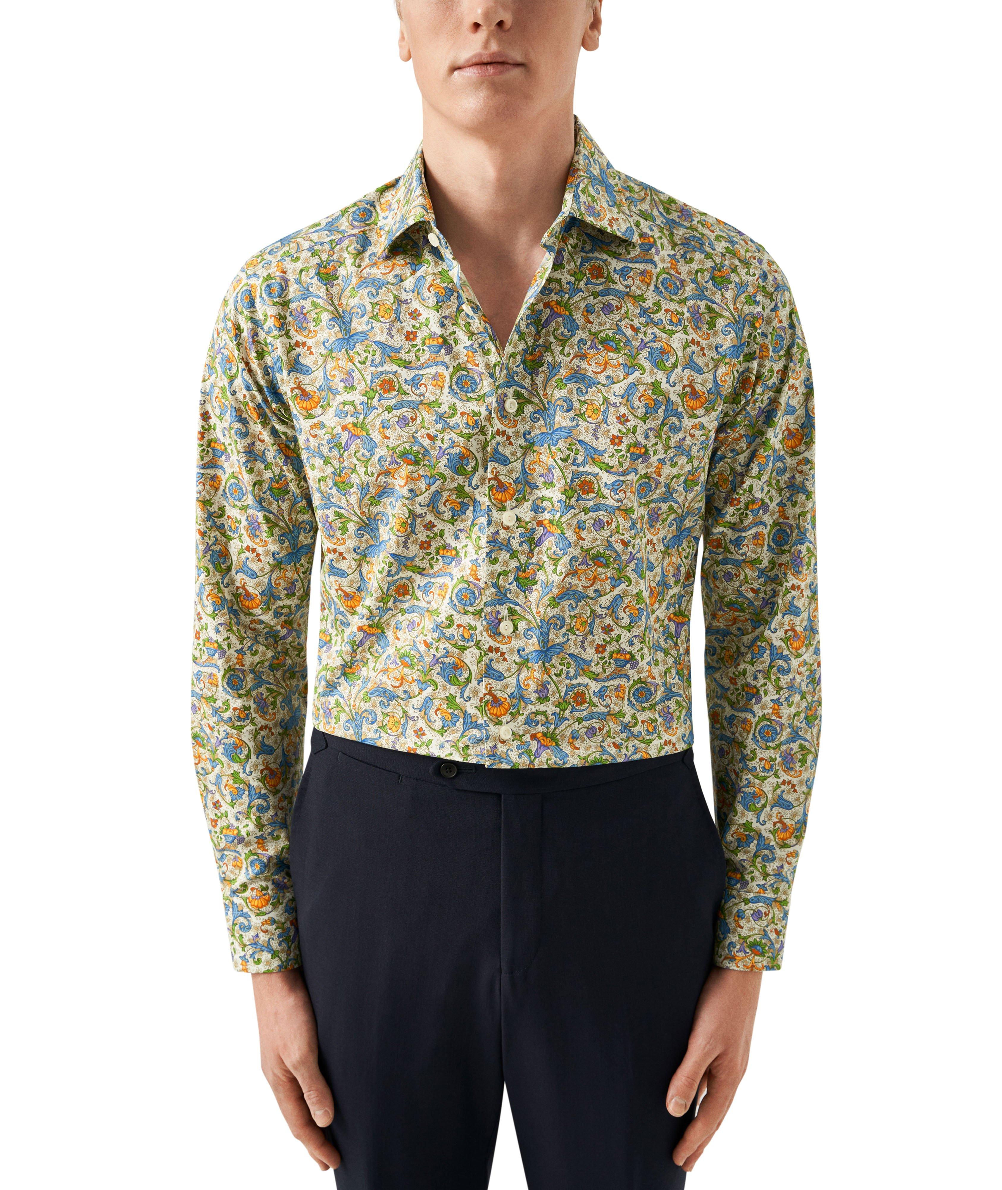 Floral Signature Twill Dress Shirt image 1