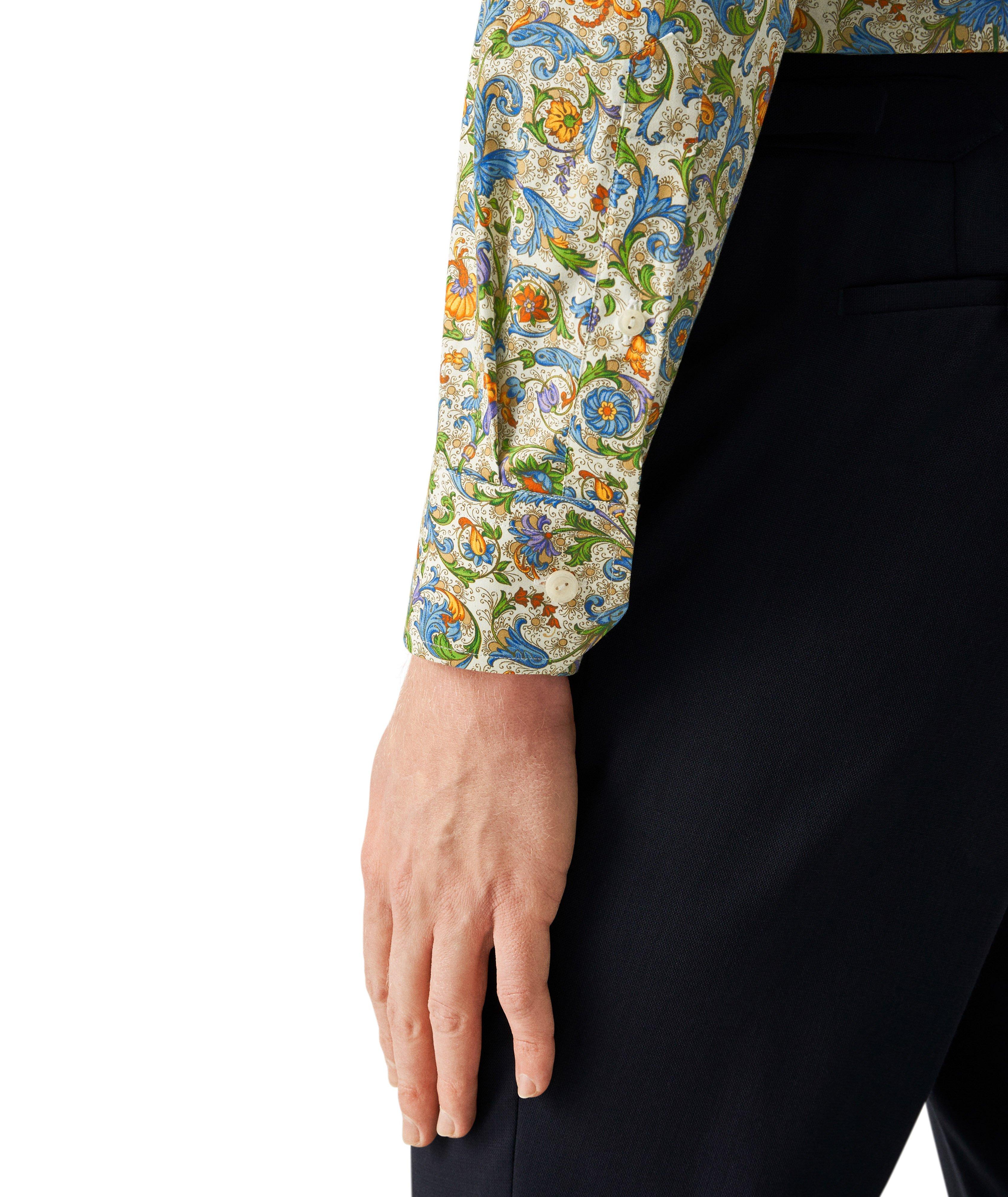 Floral Signature Twill Dress Shirt image 4