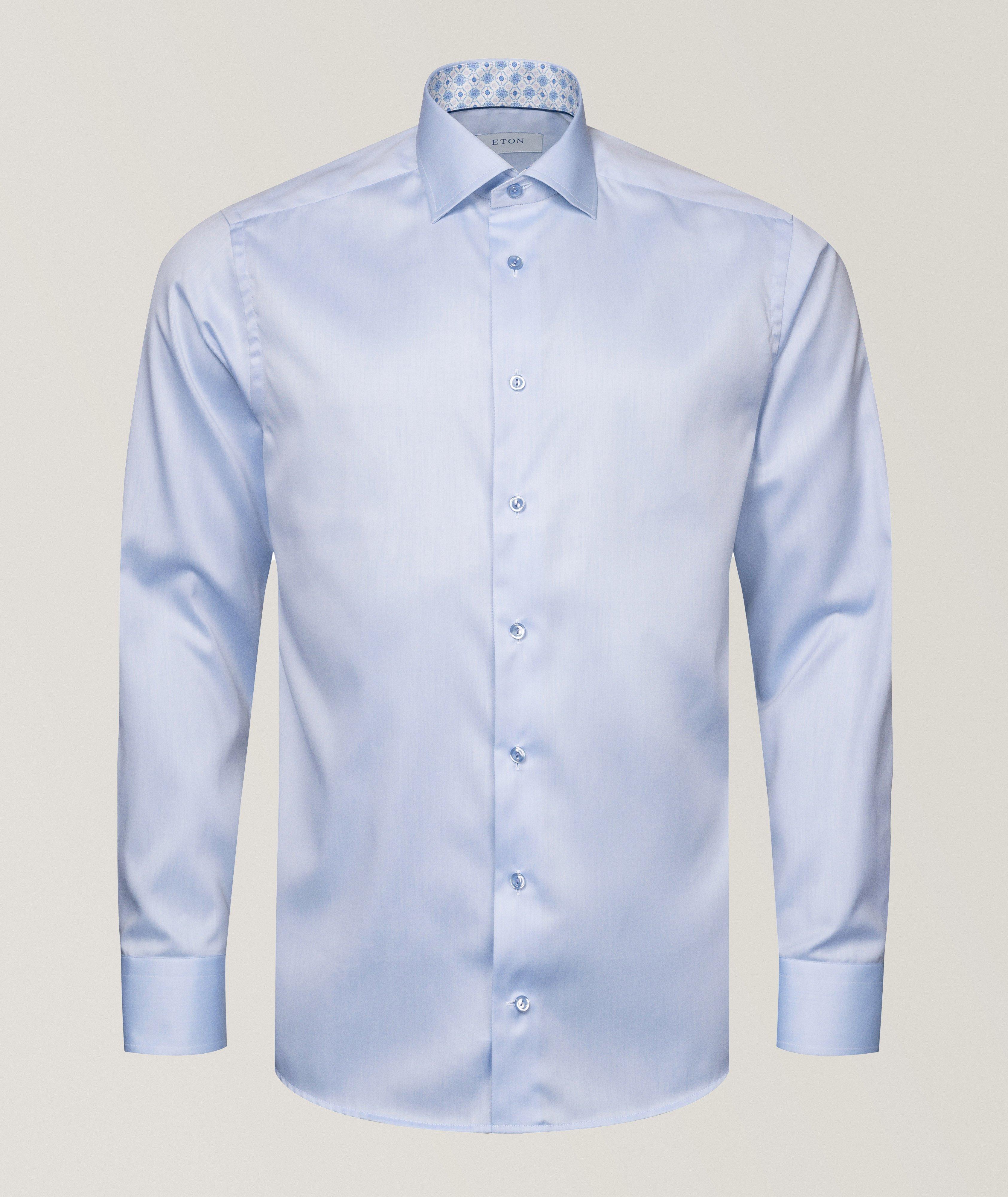 Geometric Effect Signature Twill Shirt  image 0