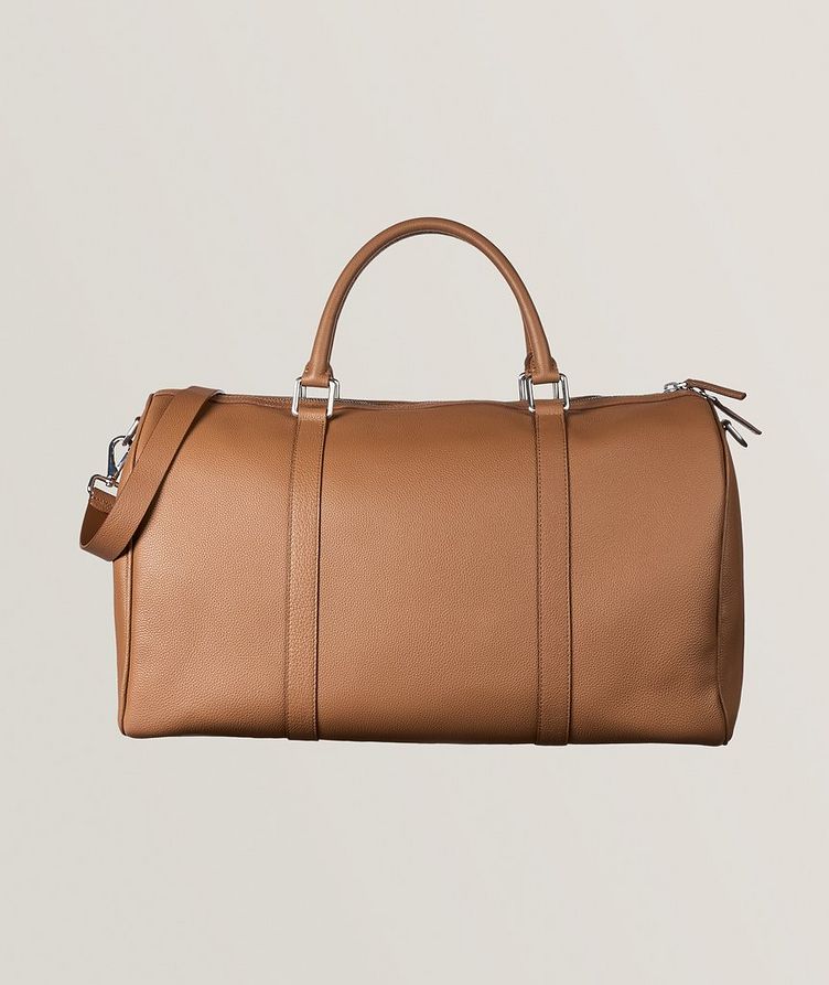 Grained Leather Duffle Bag  image 1