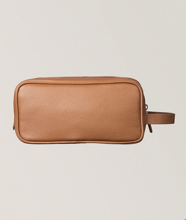 Grained Leather Toiletry Bag  image 1
