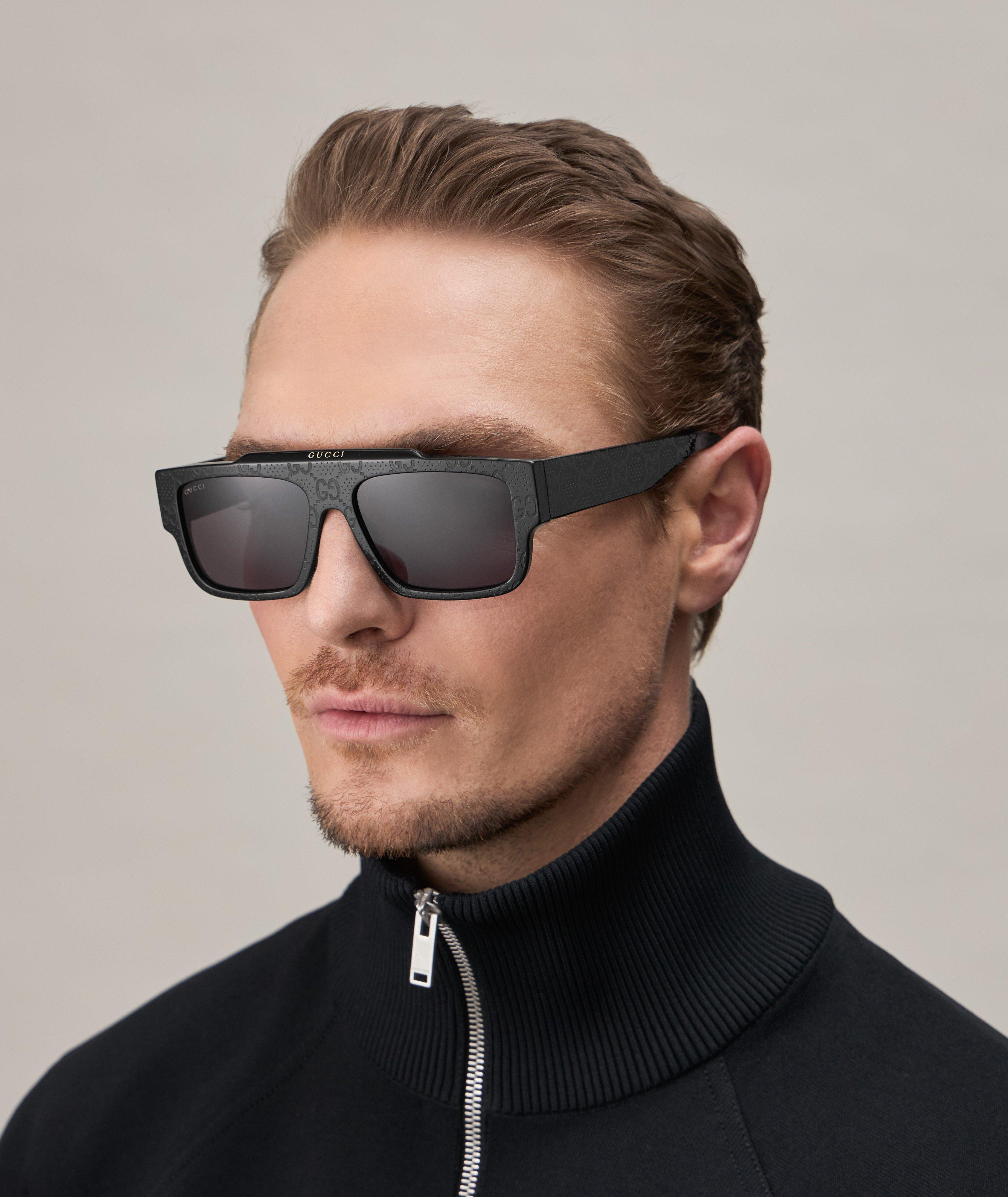 Shiny Acetate Full Rim Pilot Sunglasses 