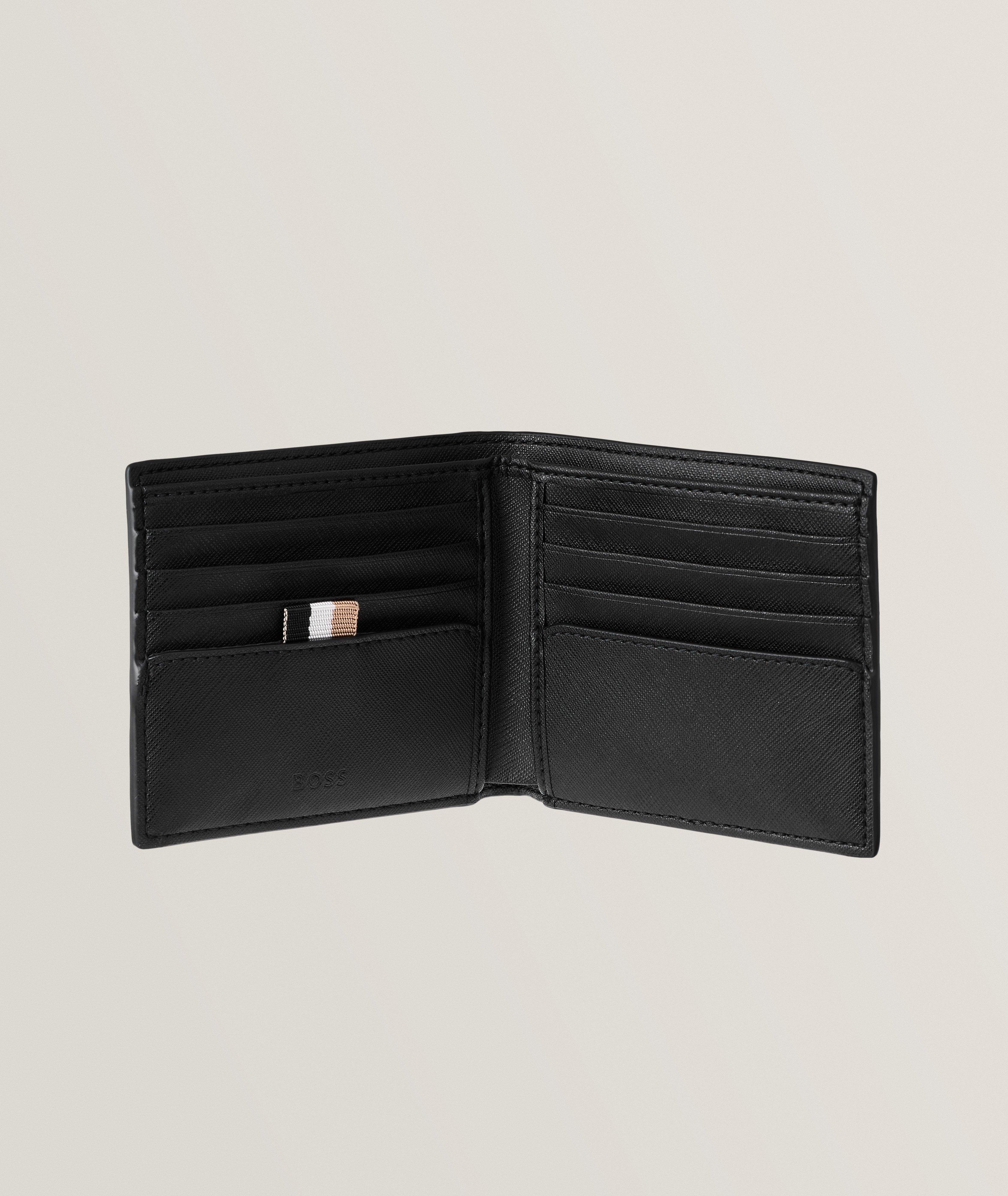 Zair Faux Saffiano Leather Bifold Wallet image 1