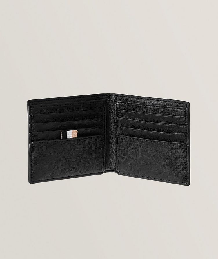 Zair Faux Saffiano Leather Bifold Wallet image 1