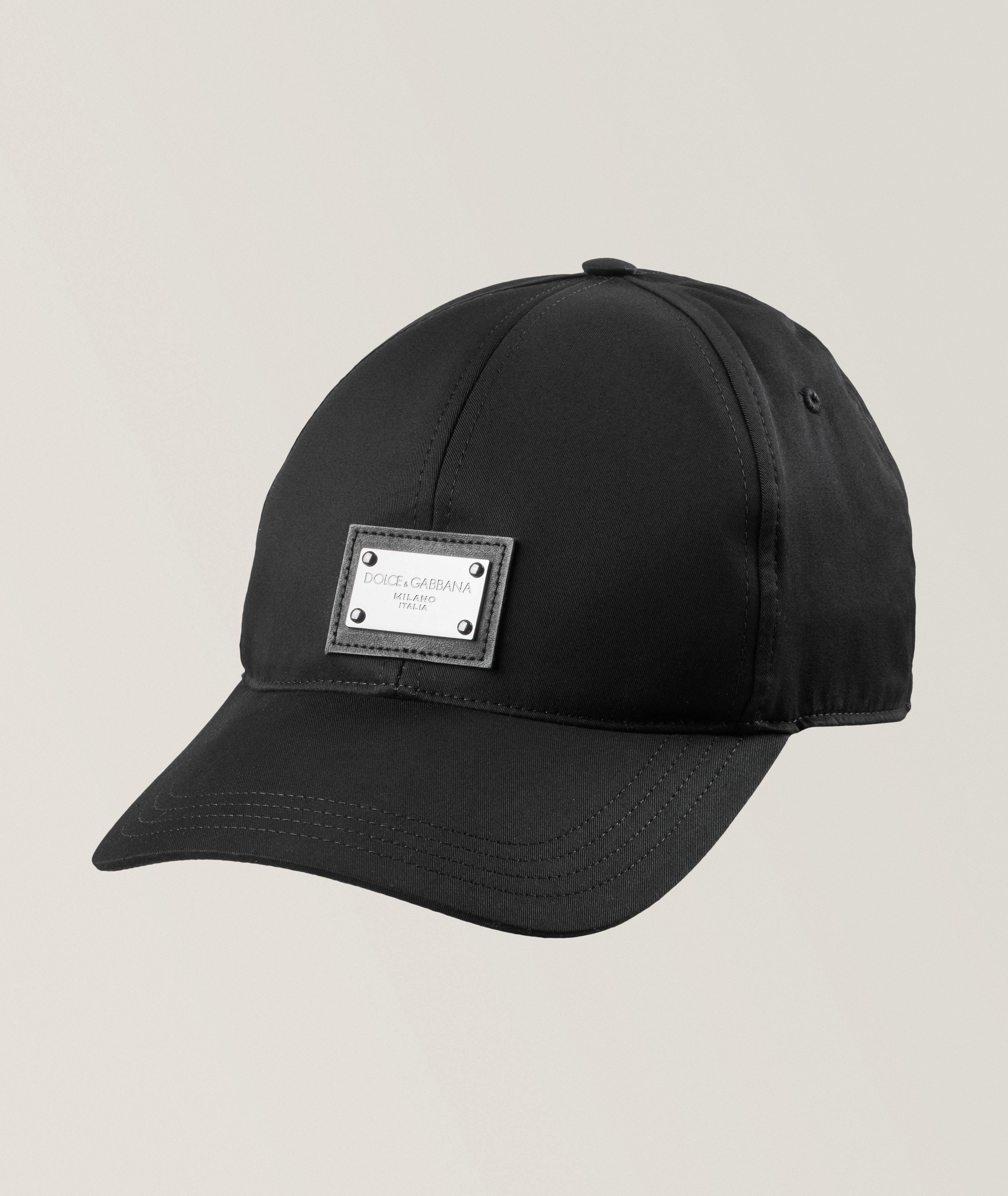 Dolce & Gabbana Black Logo Print Whole Head Wrap Capello Hat