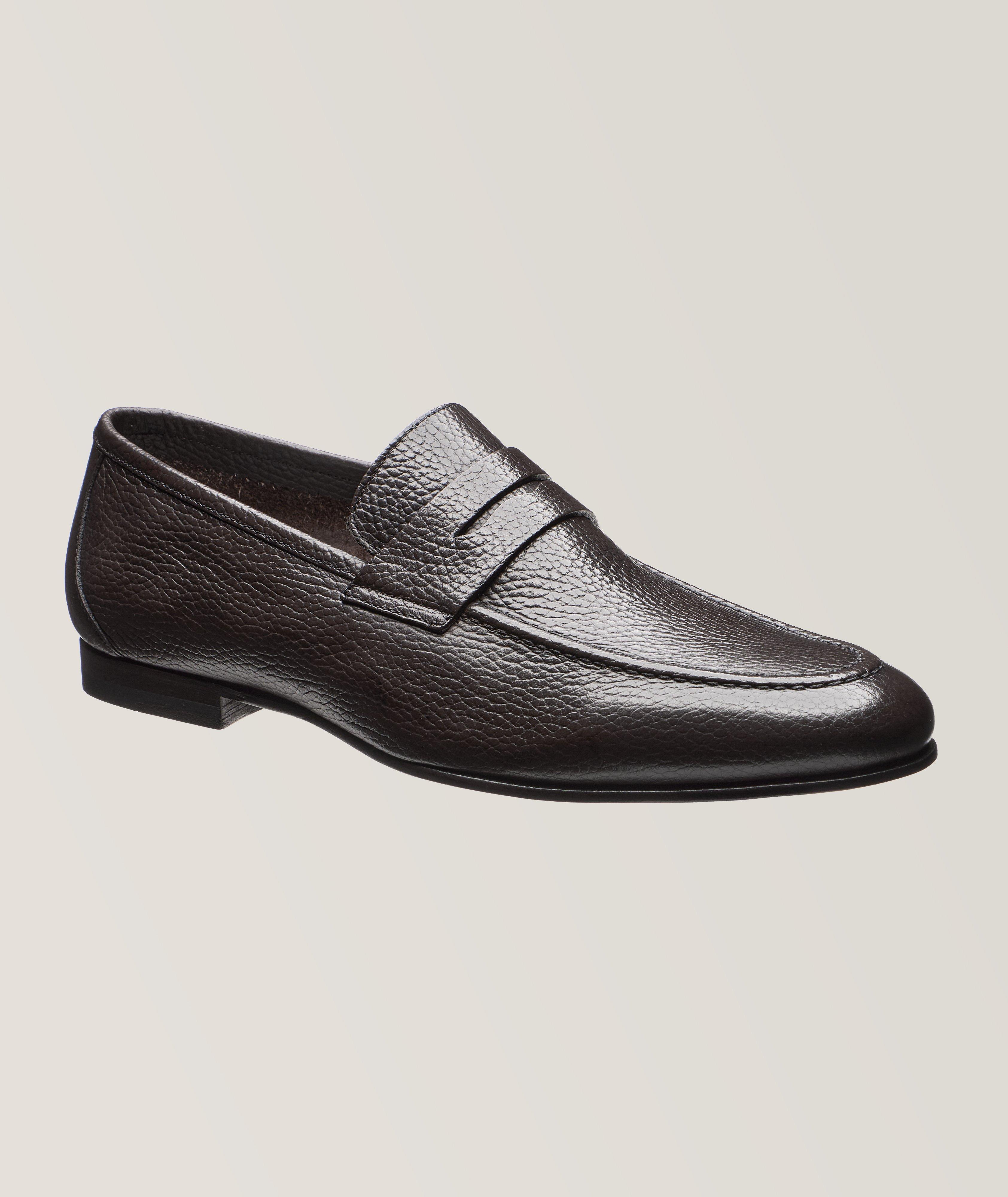 Ravello Grain Leather Penny Loafers
