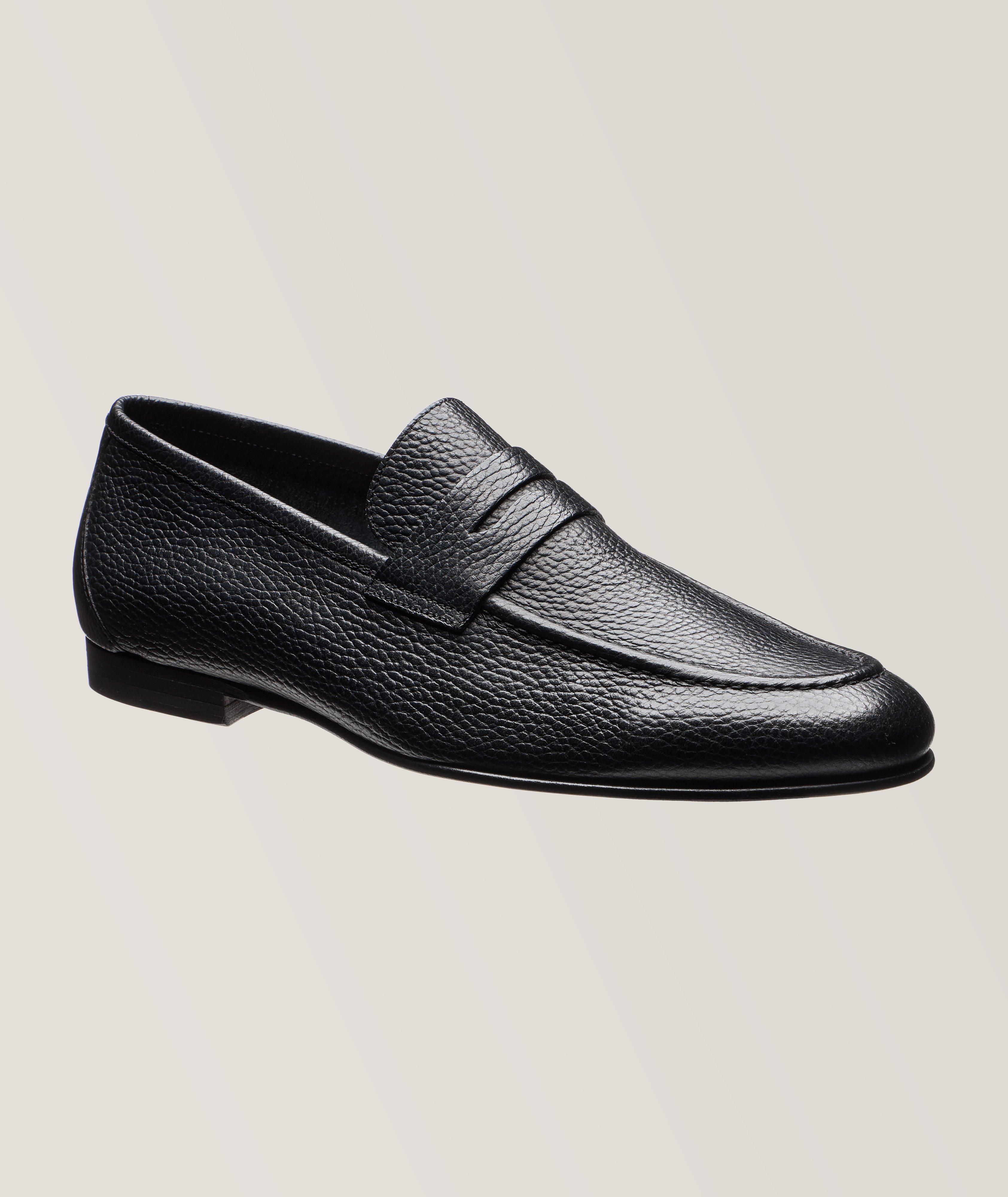 Ravello Grain Leather Penny Loafers