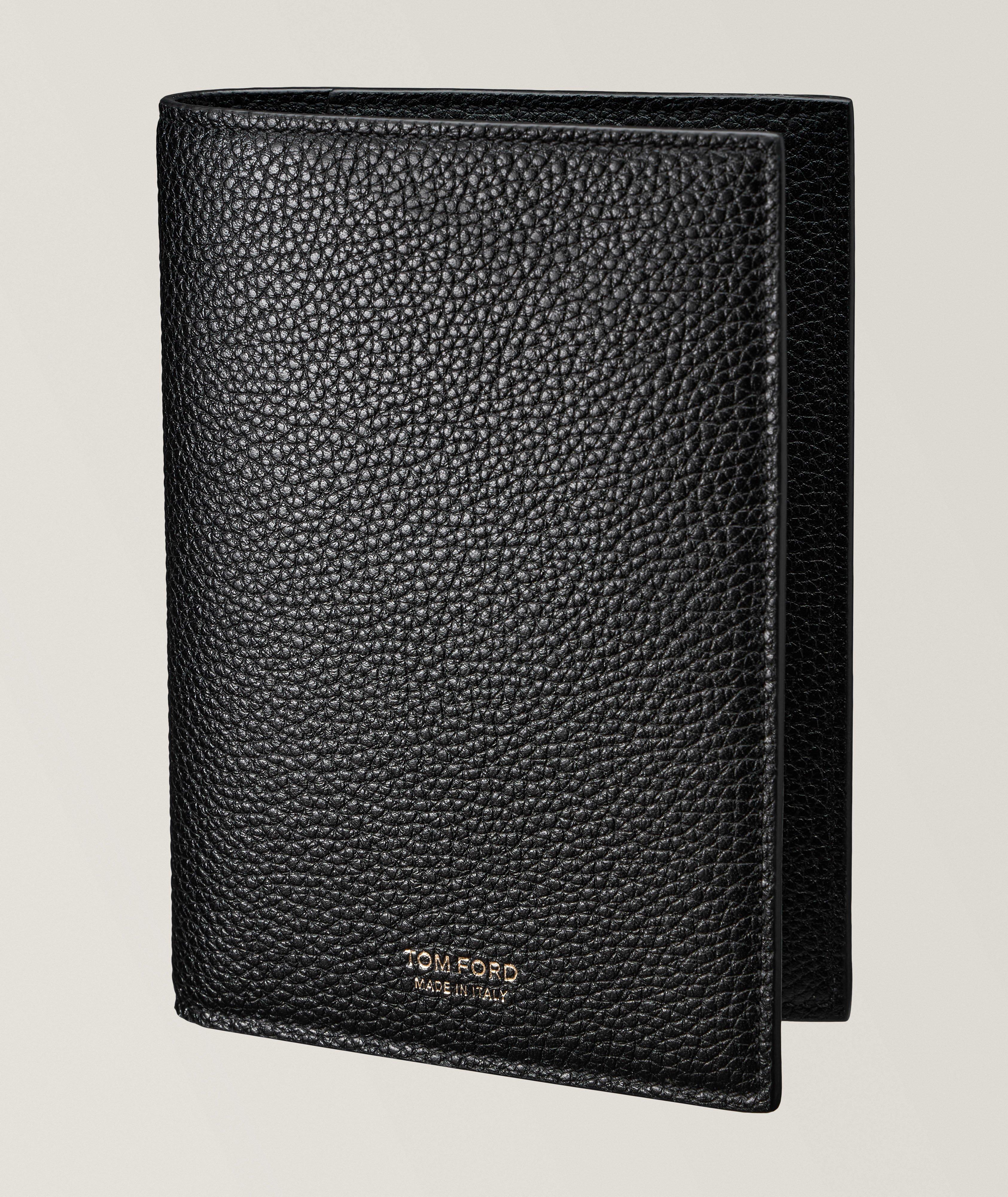 TOM FORD Grain Leather Passport Holder, Wallets