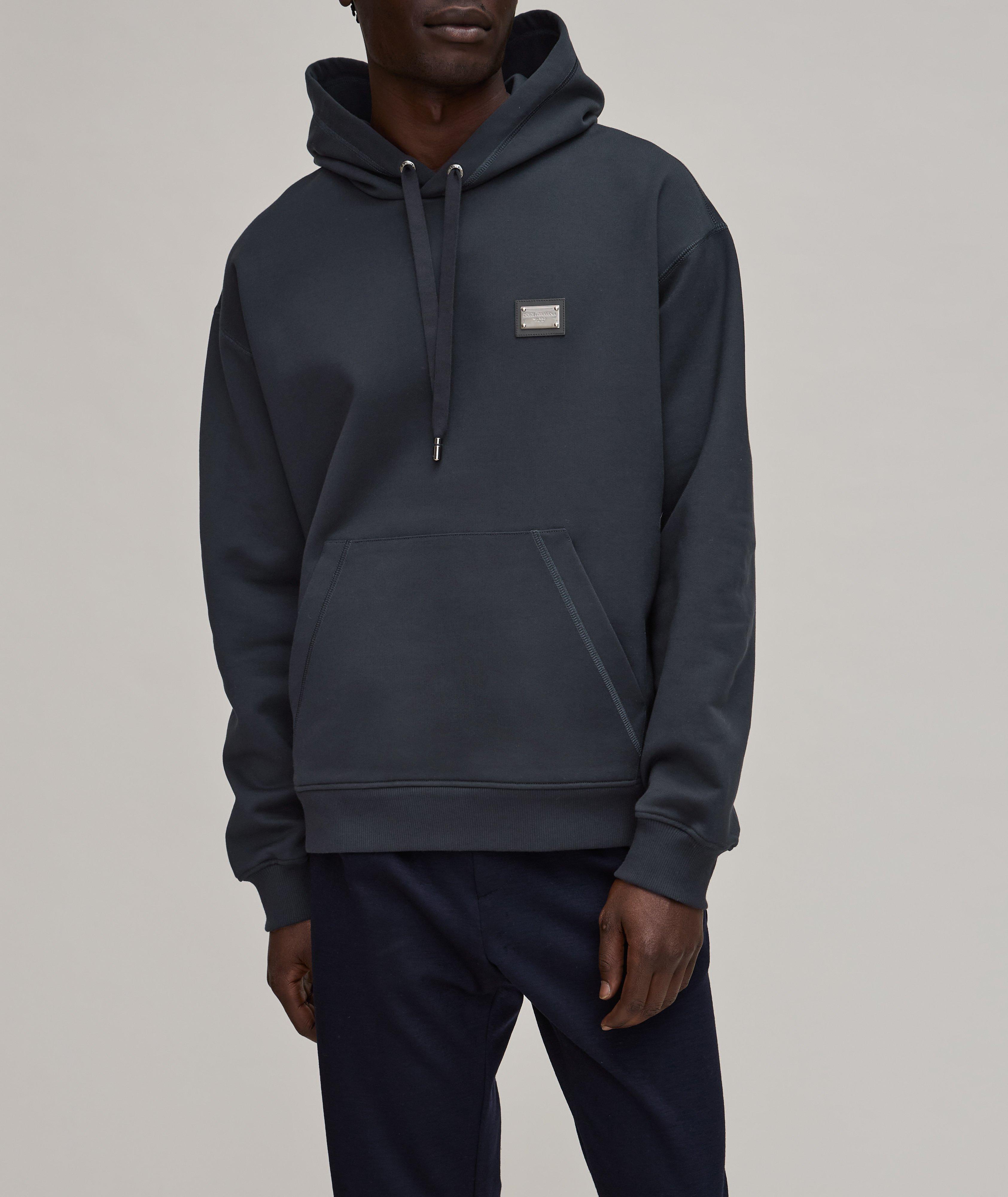 Essential Collection Logo Plaque Hooded Sweater