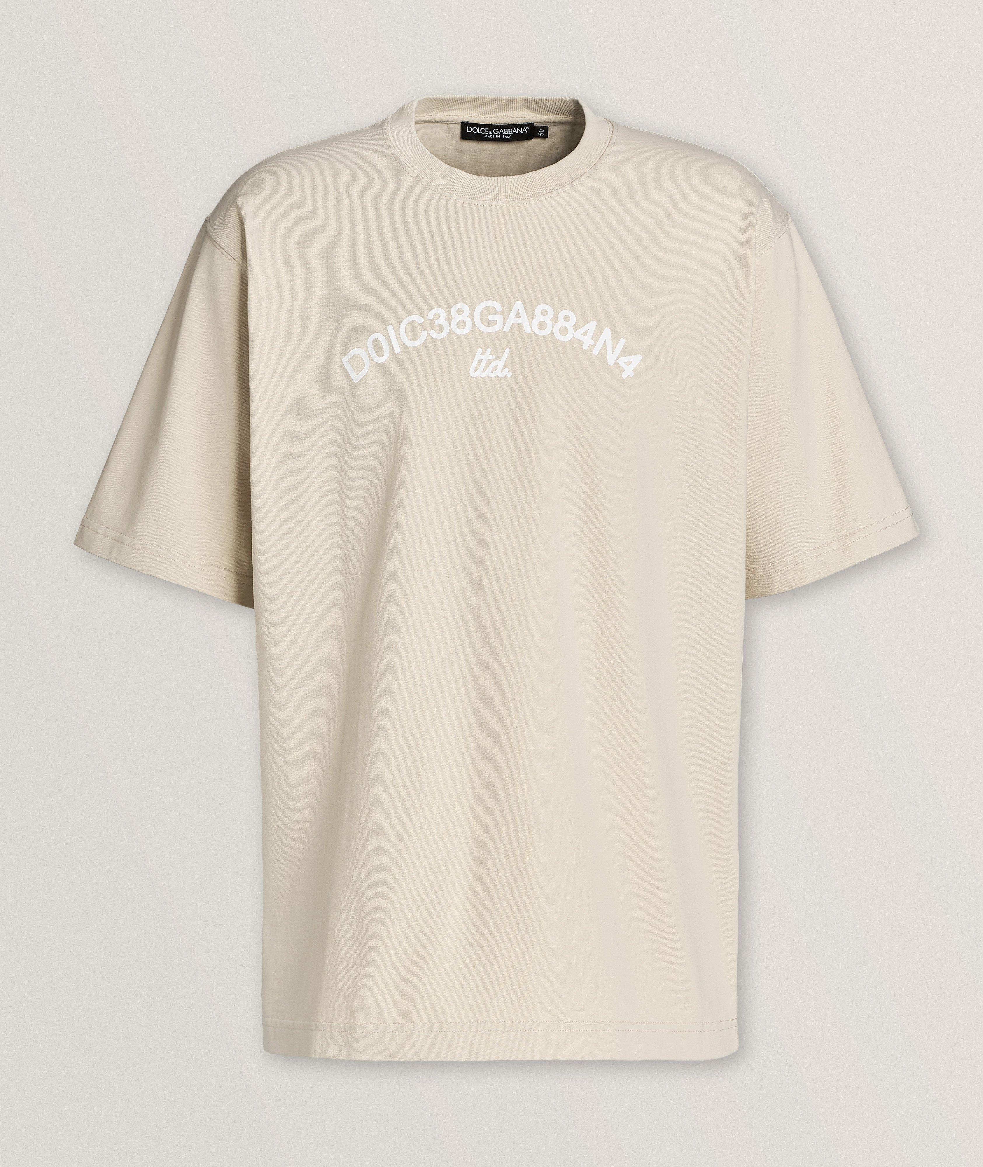 Dolce & Gabbana White Amor Cotton Crewneck Men's T-shirt - 44 IT