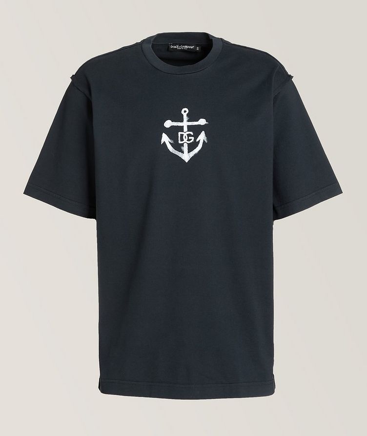 Marina Collection Anchor Print T-Shirt image 0