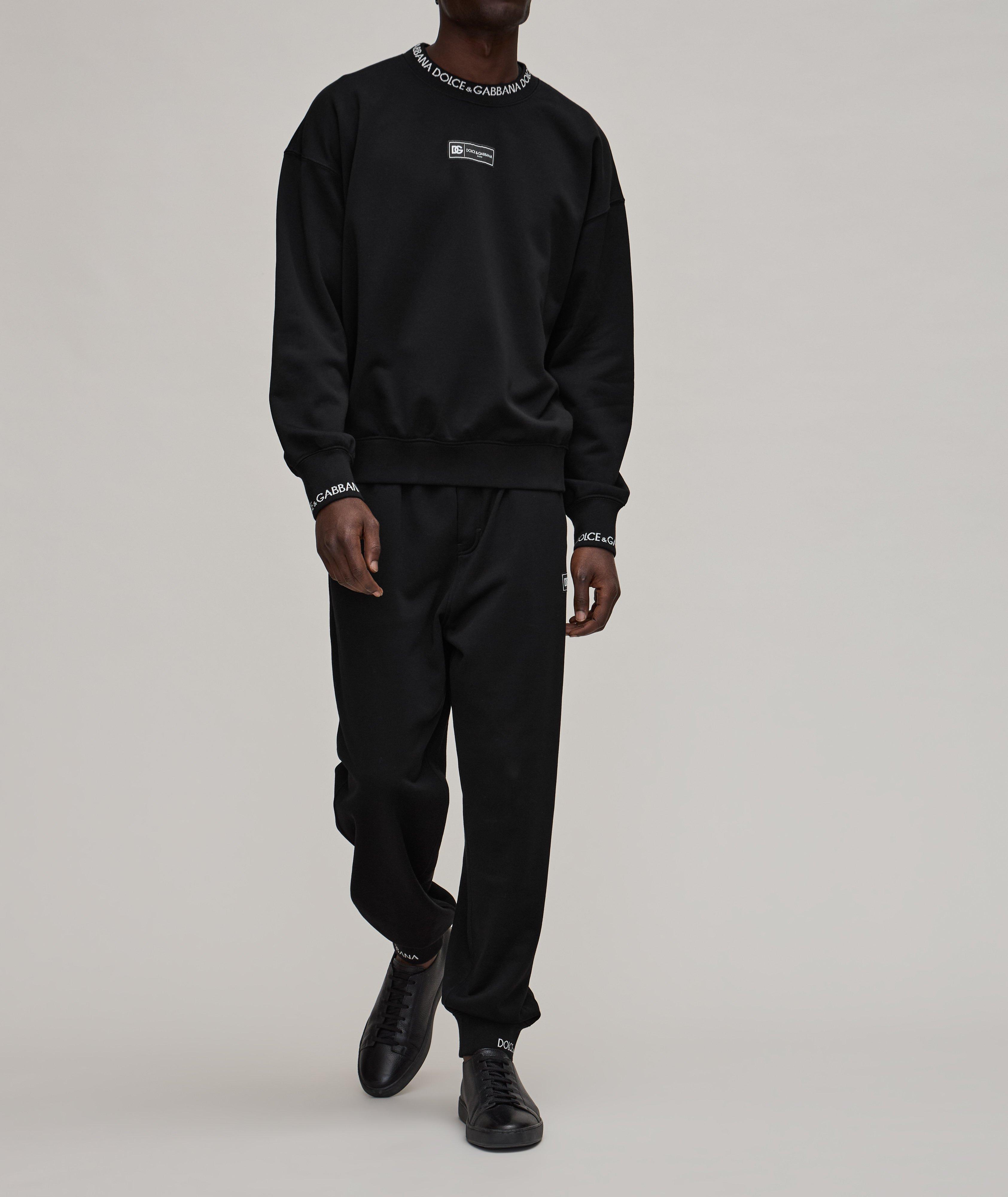 Logo Trim Cotton Sweatpants image 3