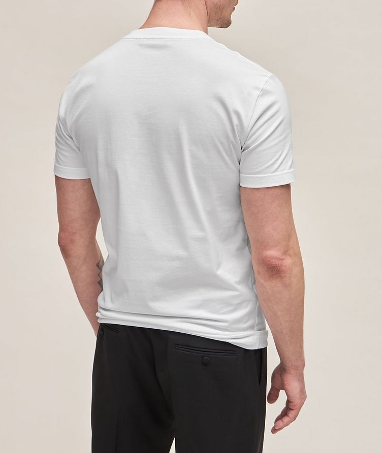 T-shirt en coton avec logo brodé image 2