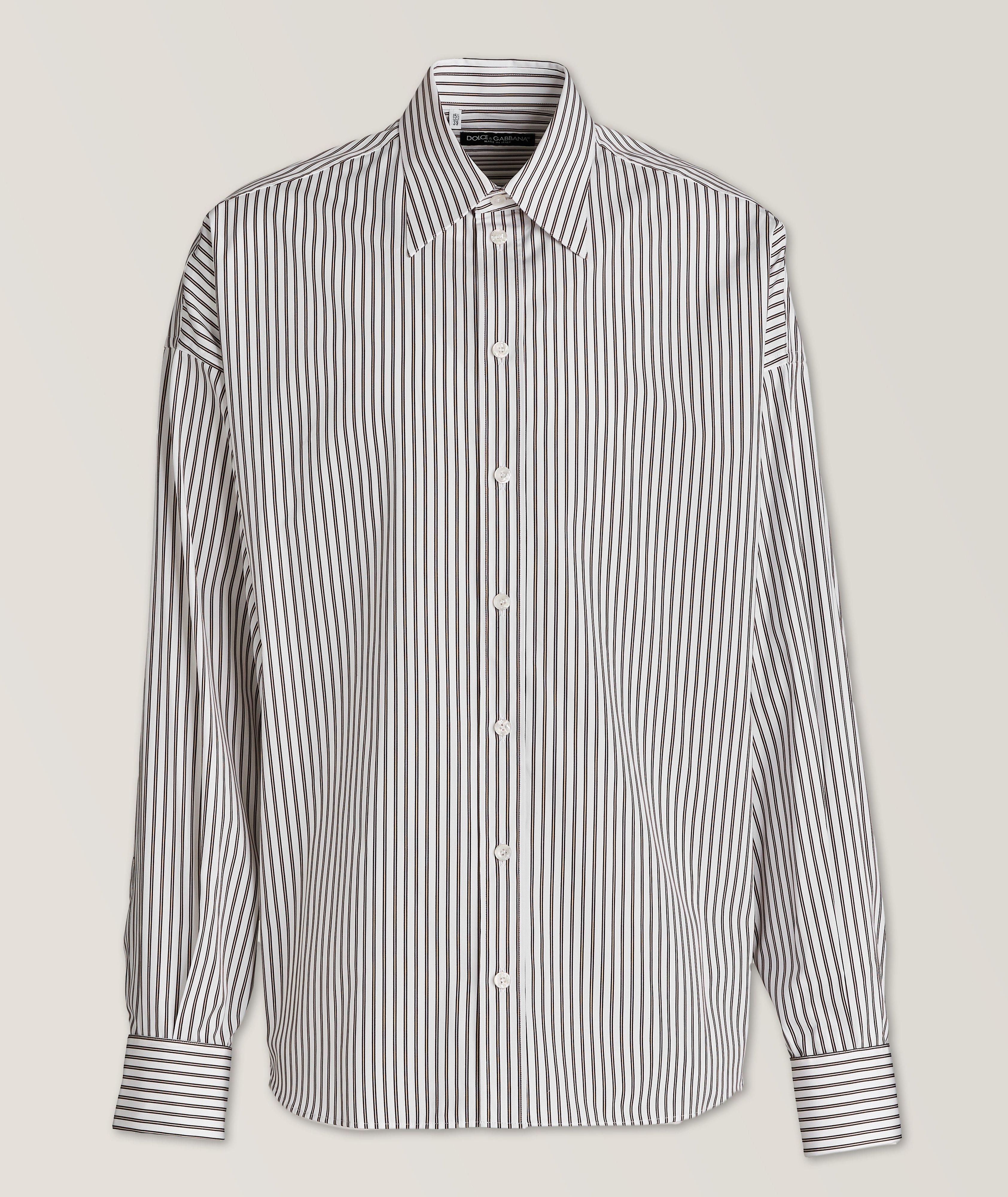 Stile Collection Striped Cotton Sport Shirt image 0