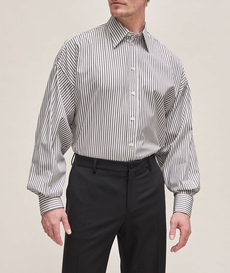 Stile Collection Striped Cotton Sport Shirt image 1
