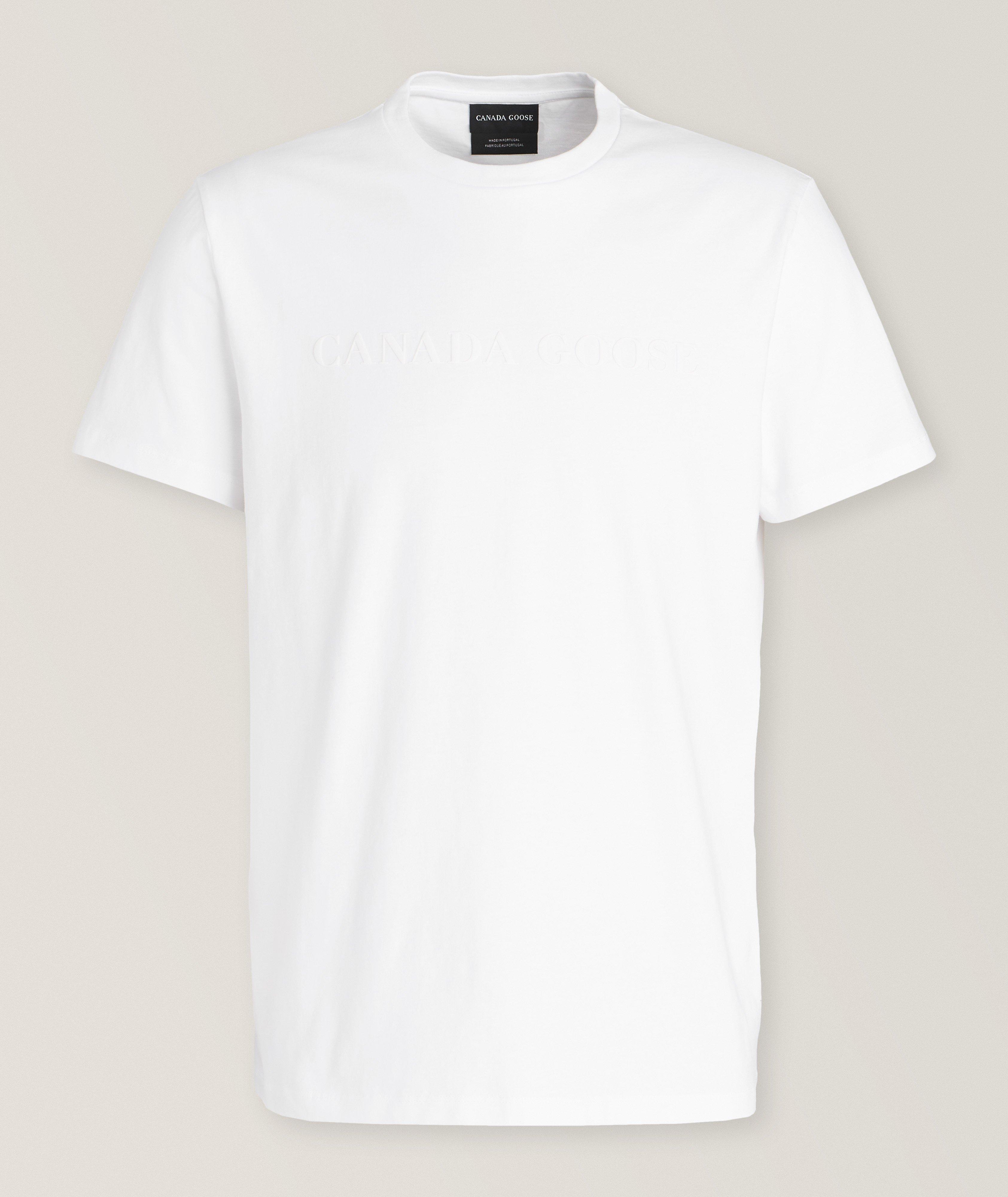 T-shirt Emerson en coton avec logo caoutchouté image 0