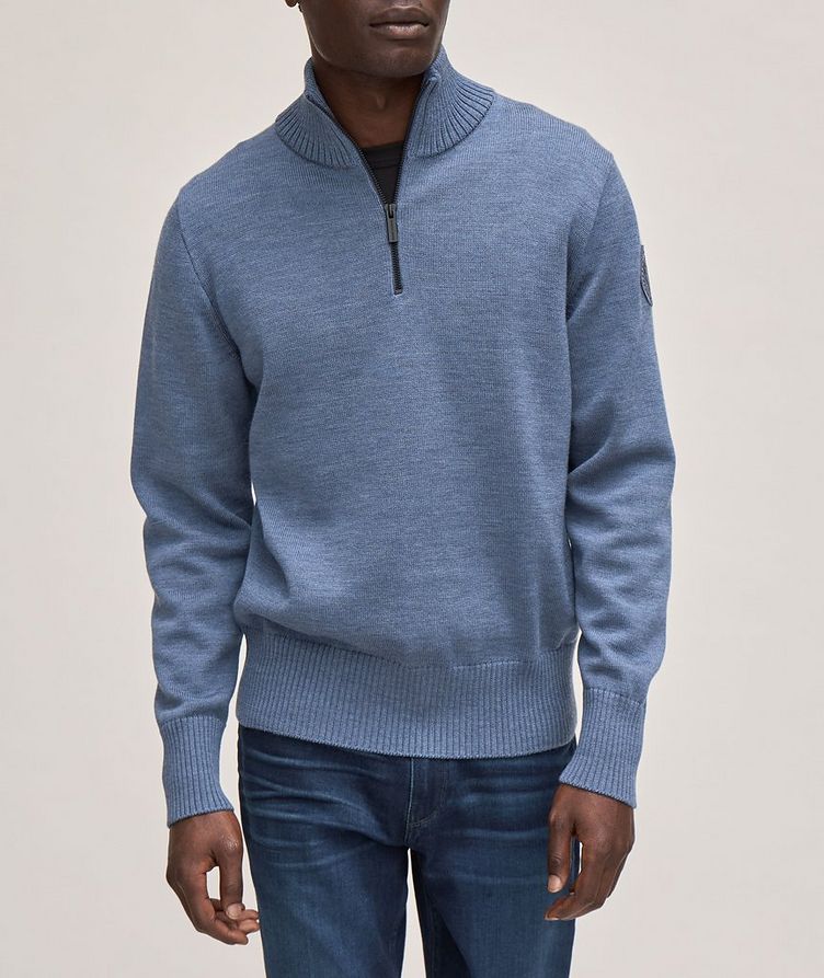 Rosseau Merino Wool Quarter-Zip Sweater image 1