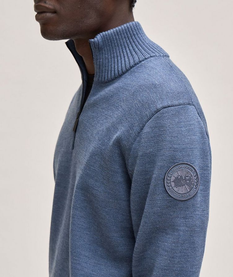 Rosseau Merino Wool Quarter-Zip Sweater image 3
