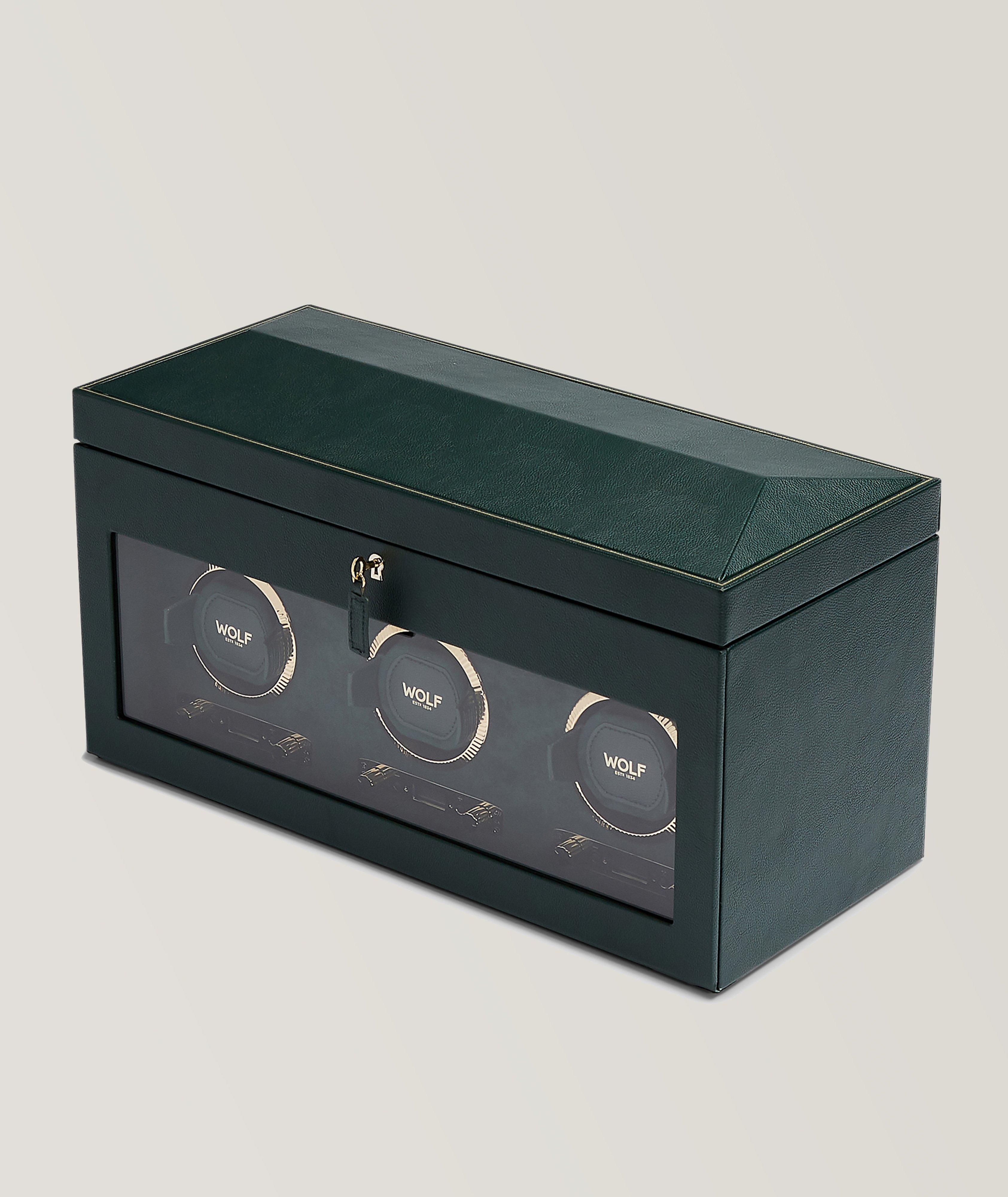 British Racing Triple Watch Winder With Storage image 1