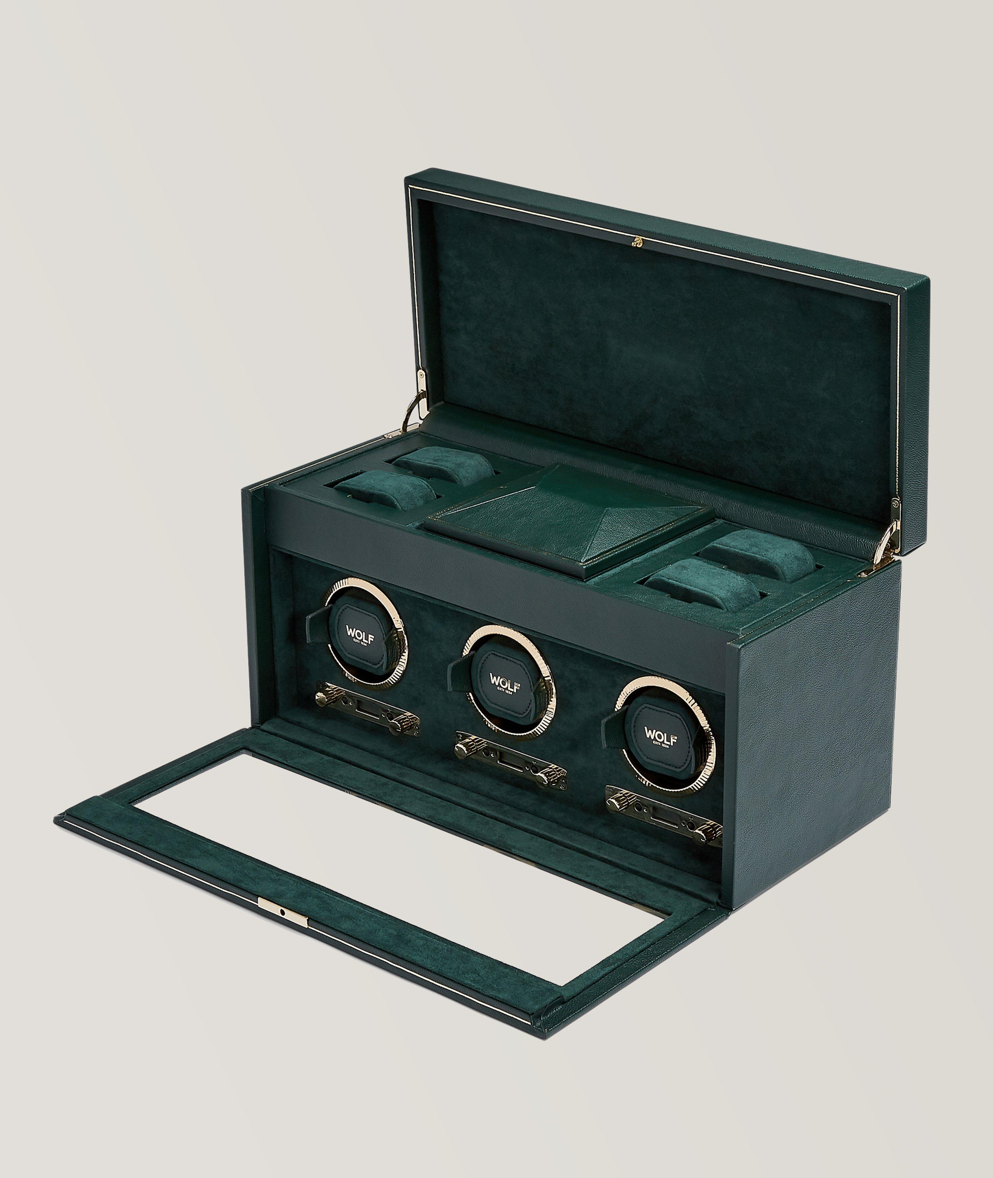 British Racing Triple Watch Winder With Storage image 2