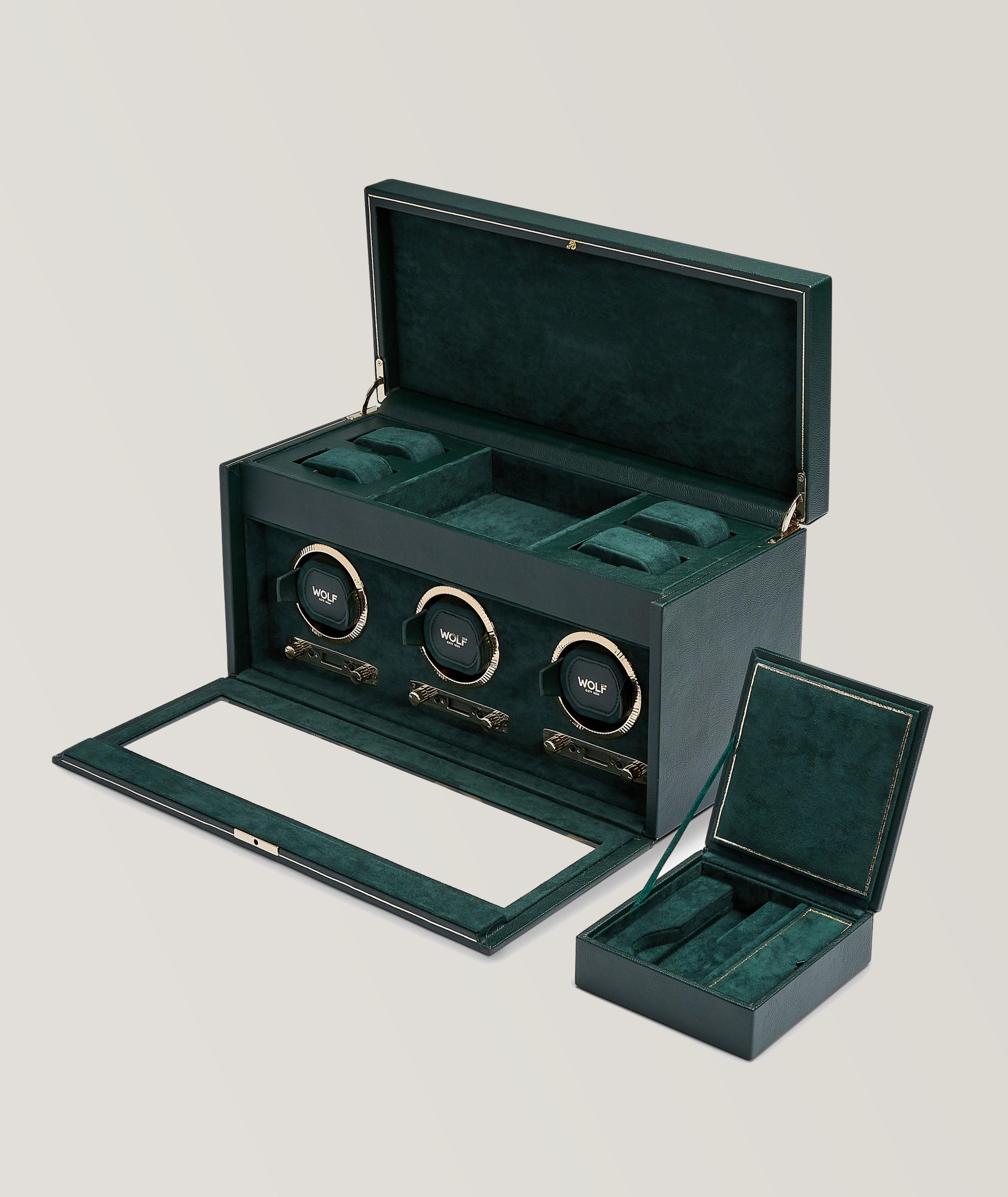 British Racing Triple Watch Winder With Storage image 3