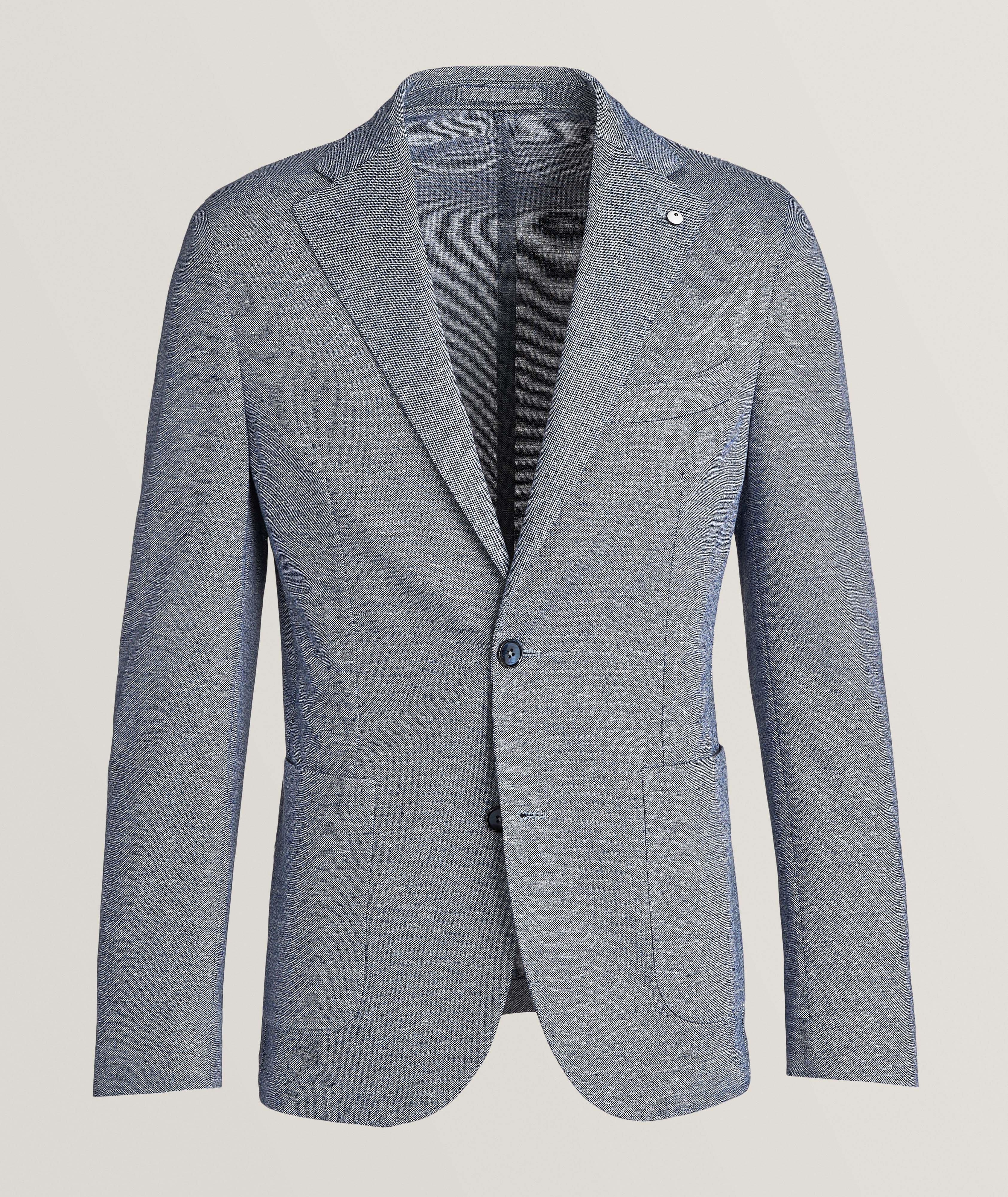 Jersey Linen-Cotton Sport Jacket
