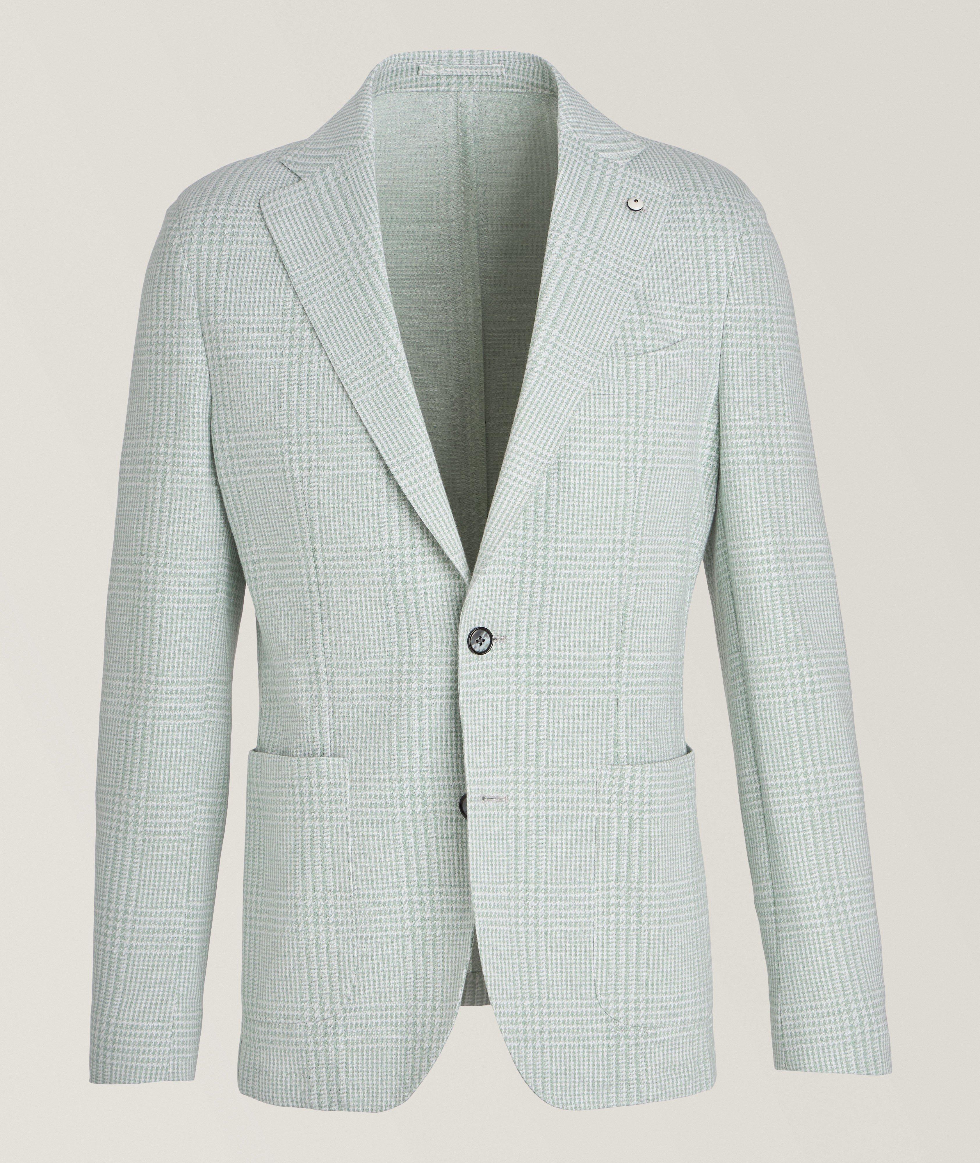 Stitched Jersey Linen-Cotton Sport Jacket  image 0