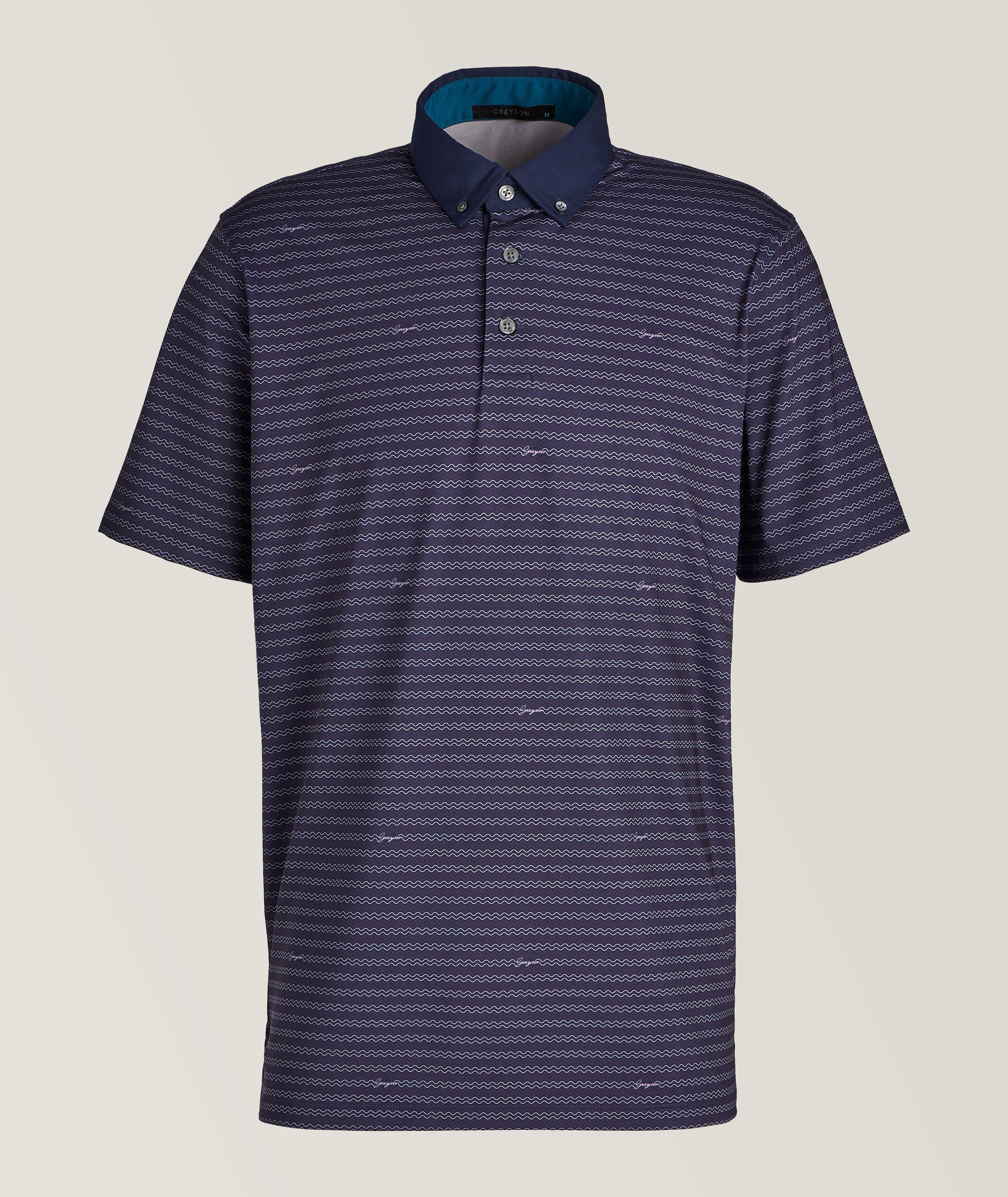 Wind & Water Symbol Stretch-Fabric Golf Polo image 0