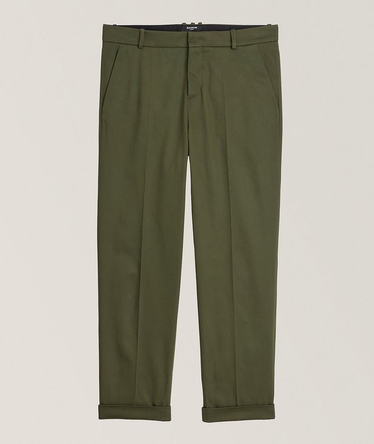 Weighted Cotton Cuffed Pants  image 0