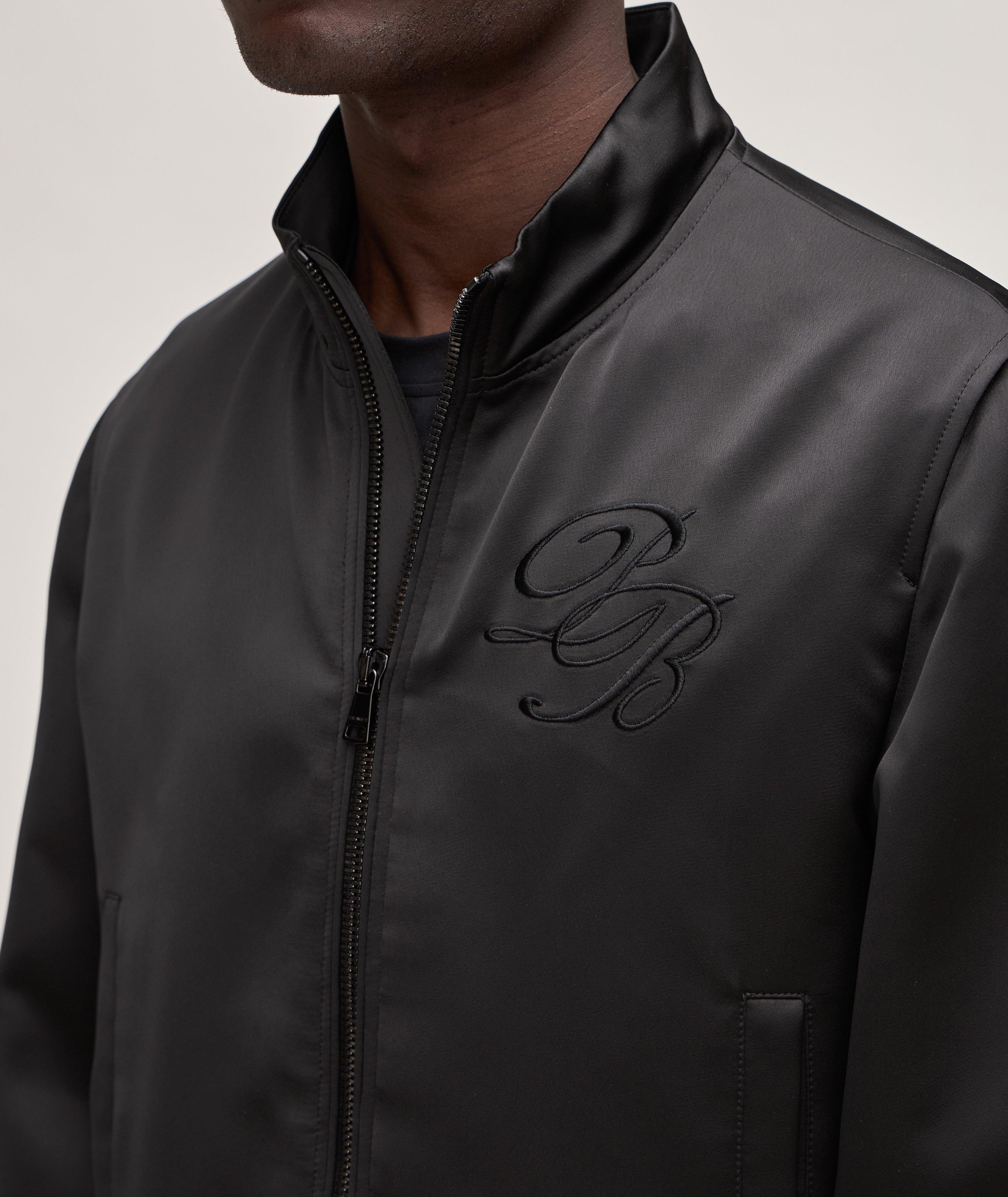 Blouson en satin avec logo brodé image 3