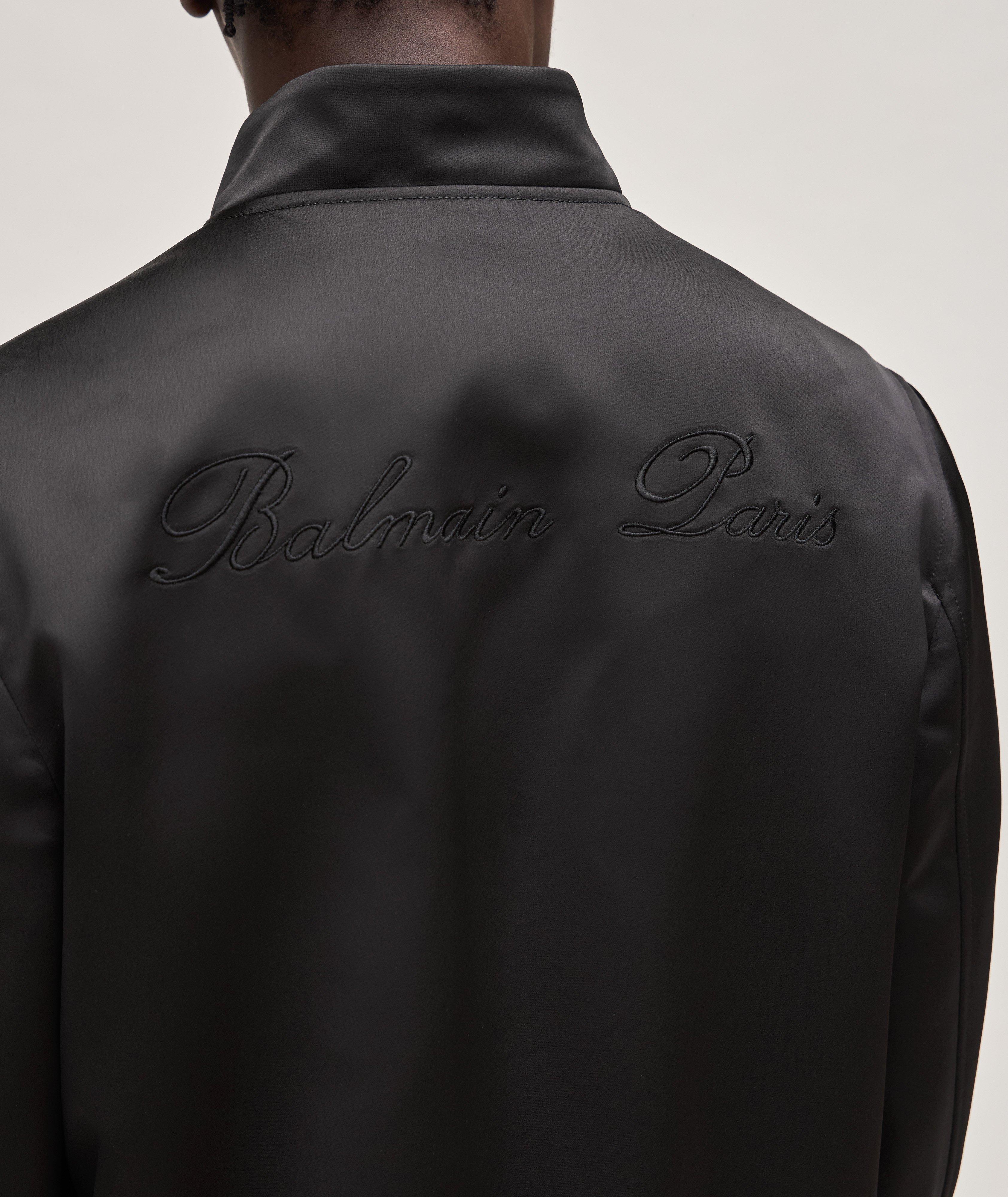 Blouson en satin avec logo brodé image 4