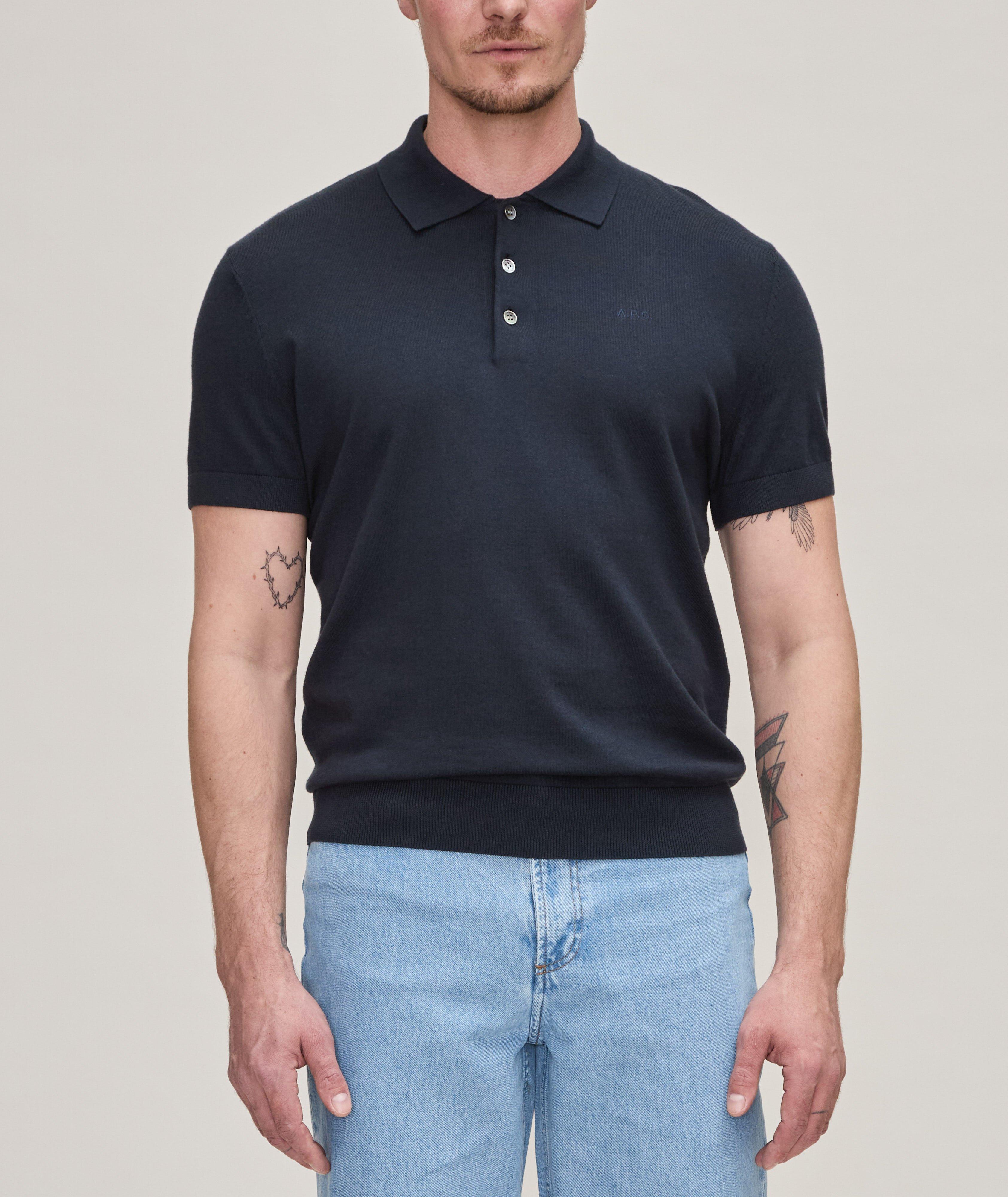 Gregory Organic Cotton-Cashmere Knitted Polo
