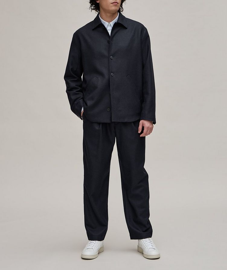 Renato Pleated Wool Trousers image 3