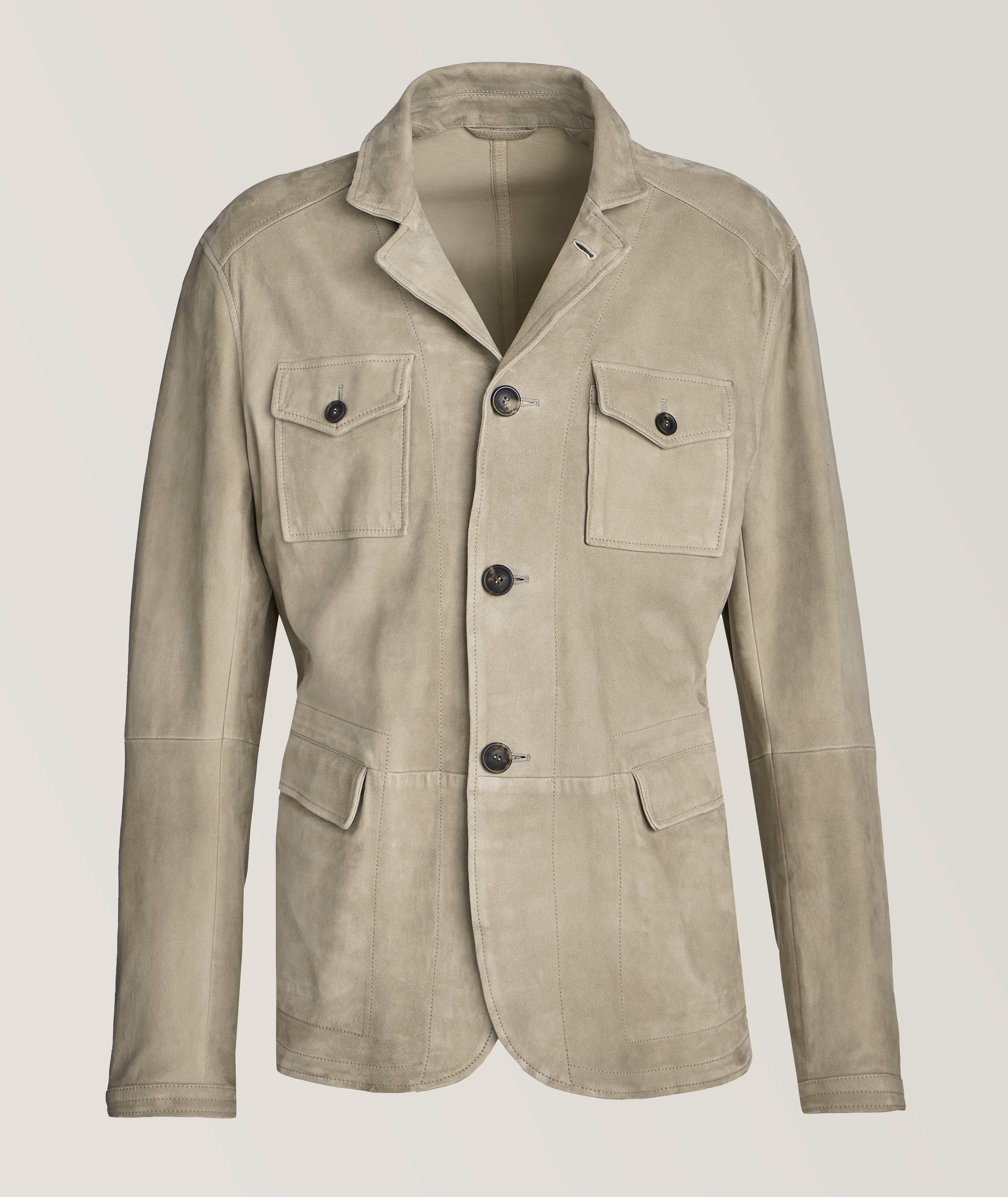 Suede Leather Safari Sport Jacket image 0