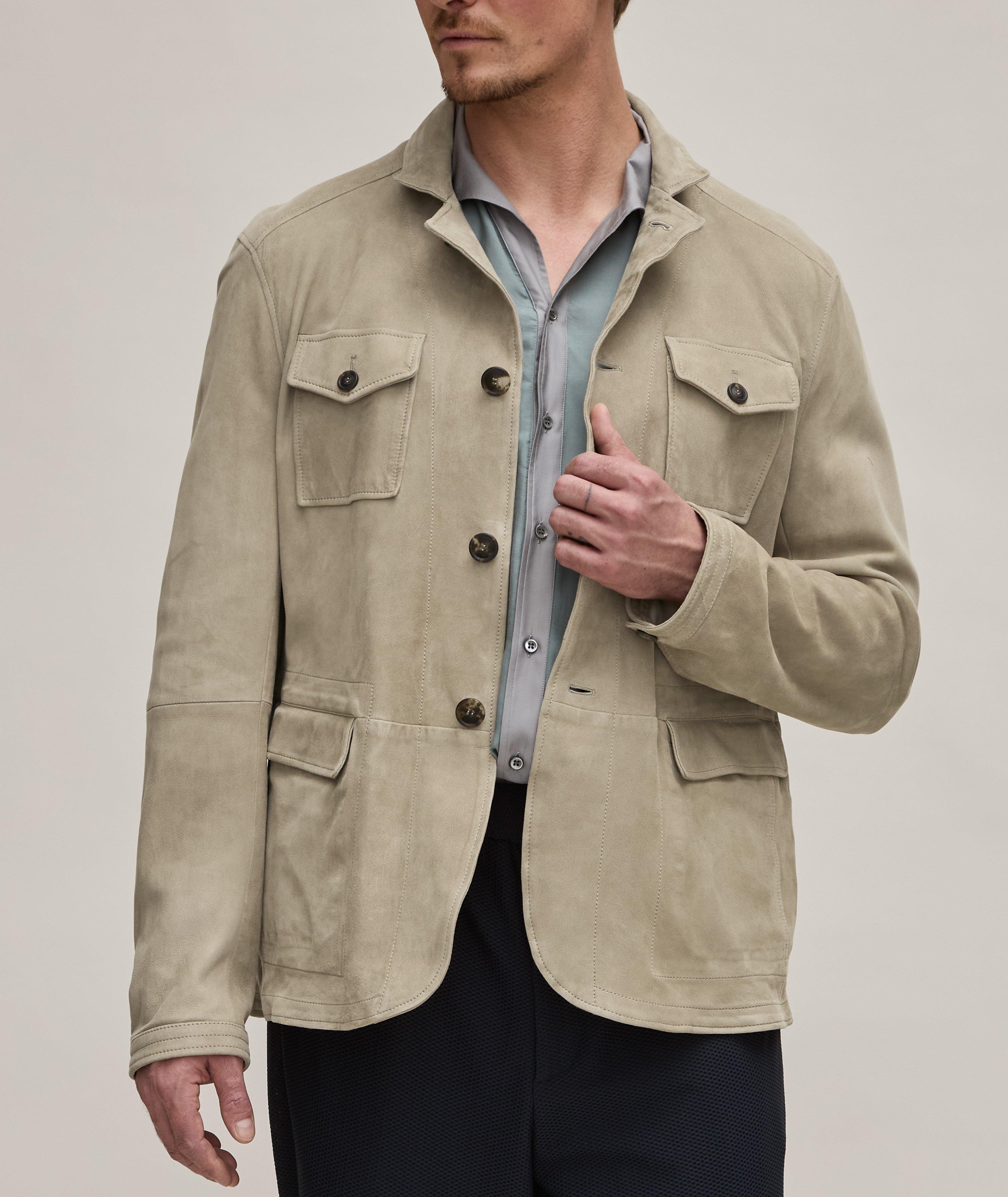 Suede Leather Safari Sport Jacket image 1