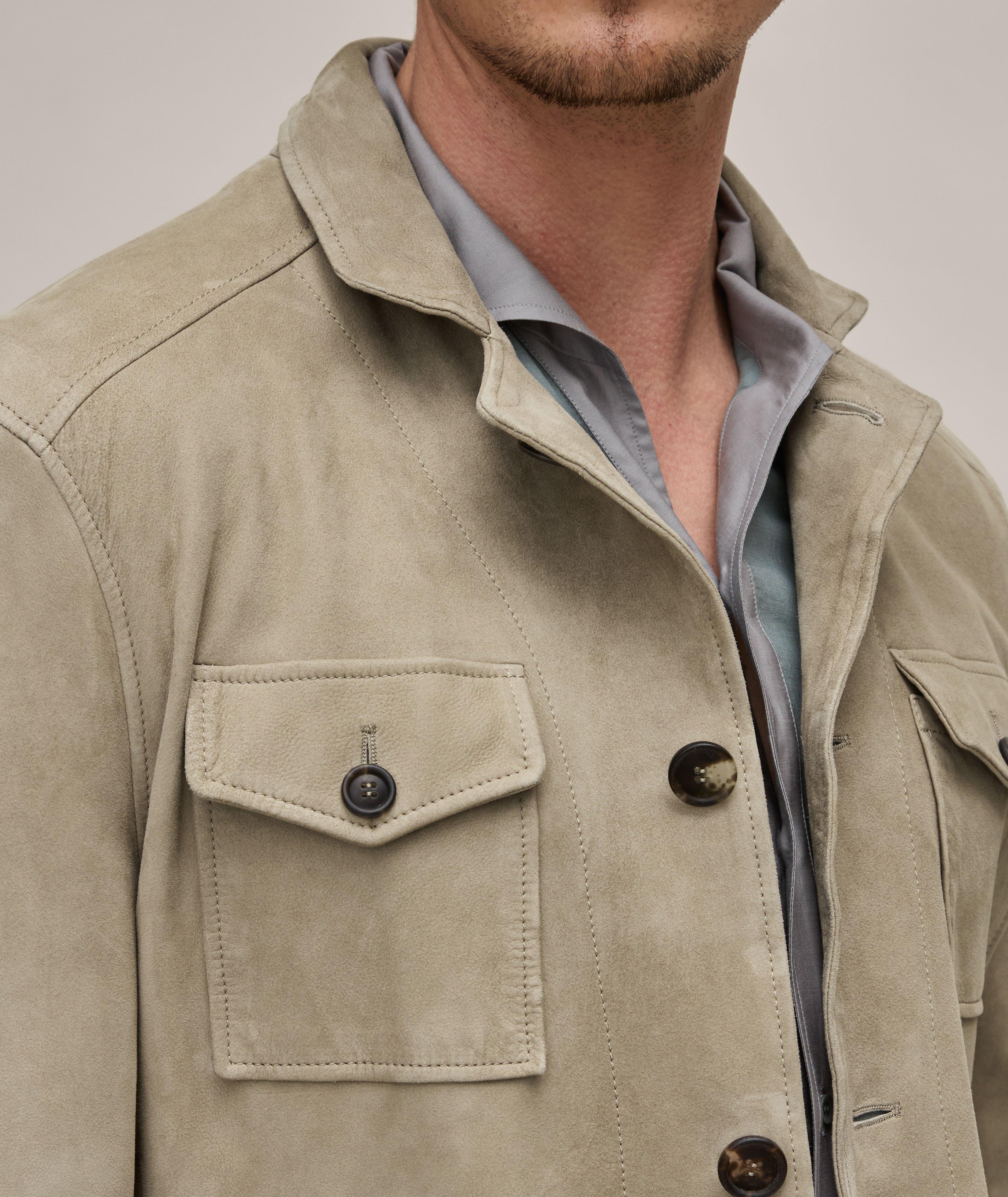 Suede Leather Safari Sport Jacket image 3