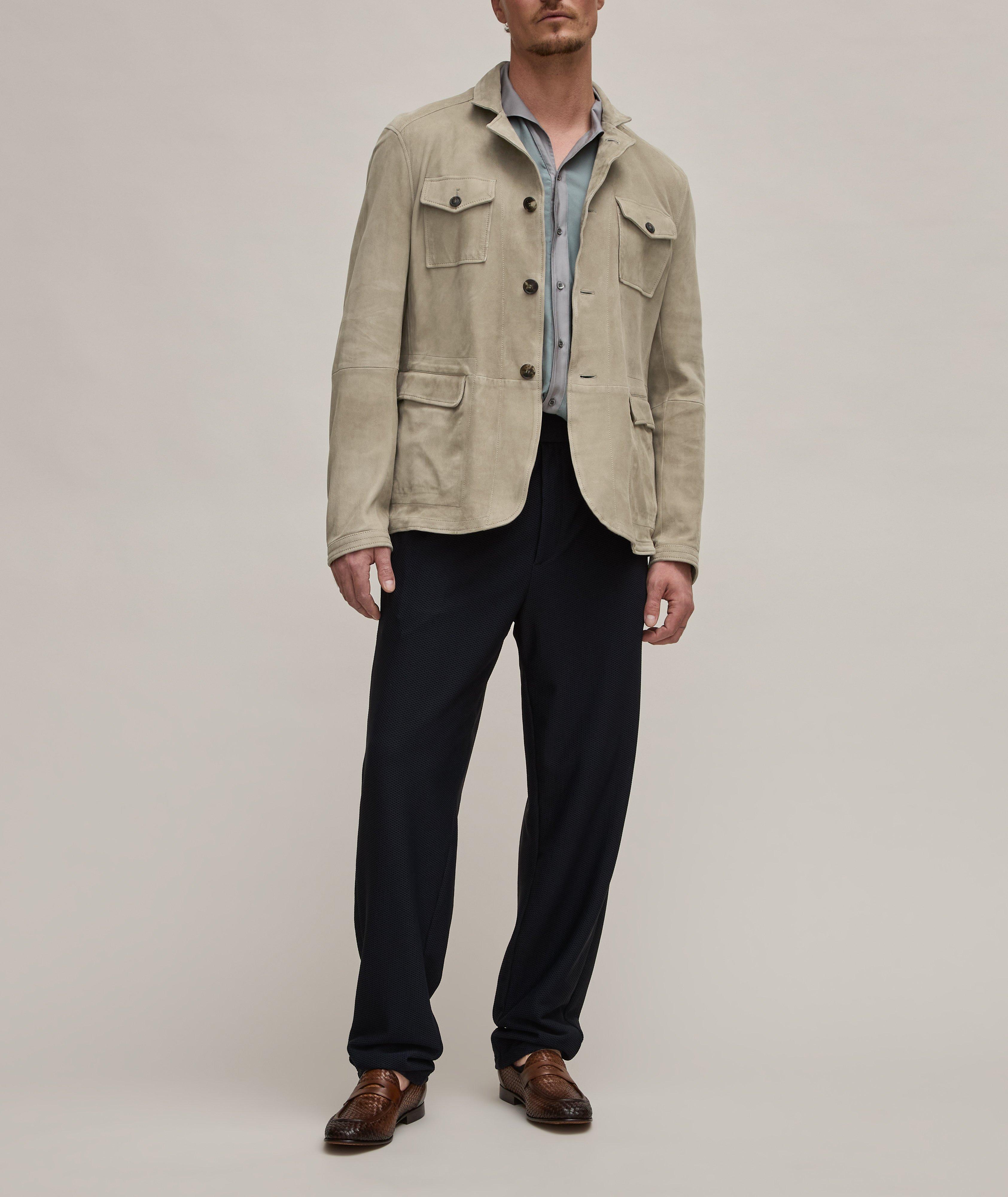 Suede Leather Safari Sport Jacket image 4