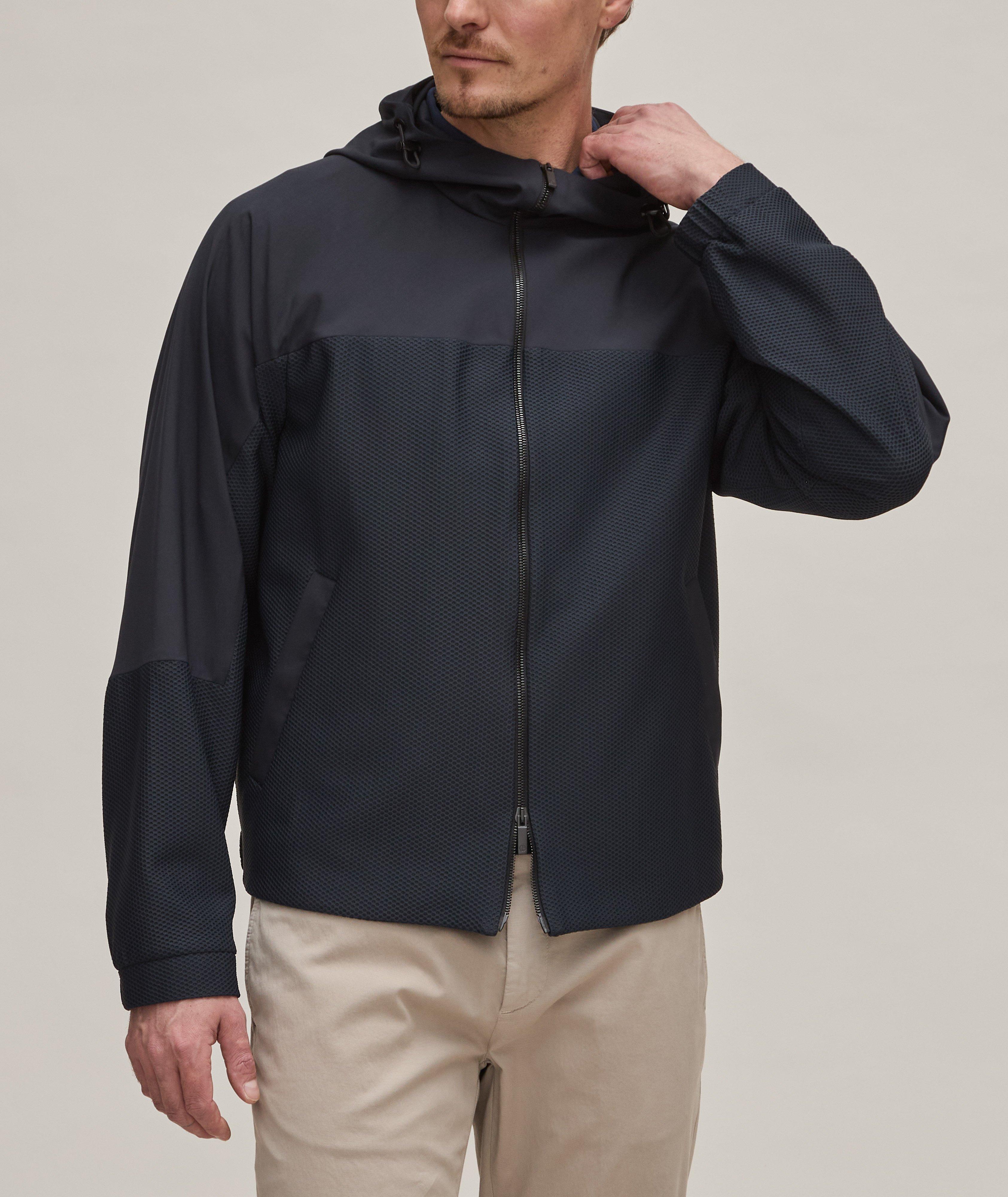 Blouson aux textures variées image 1